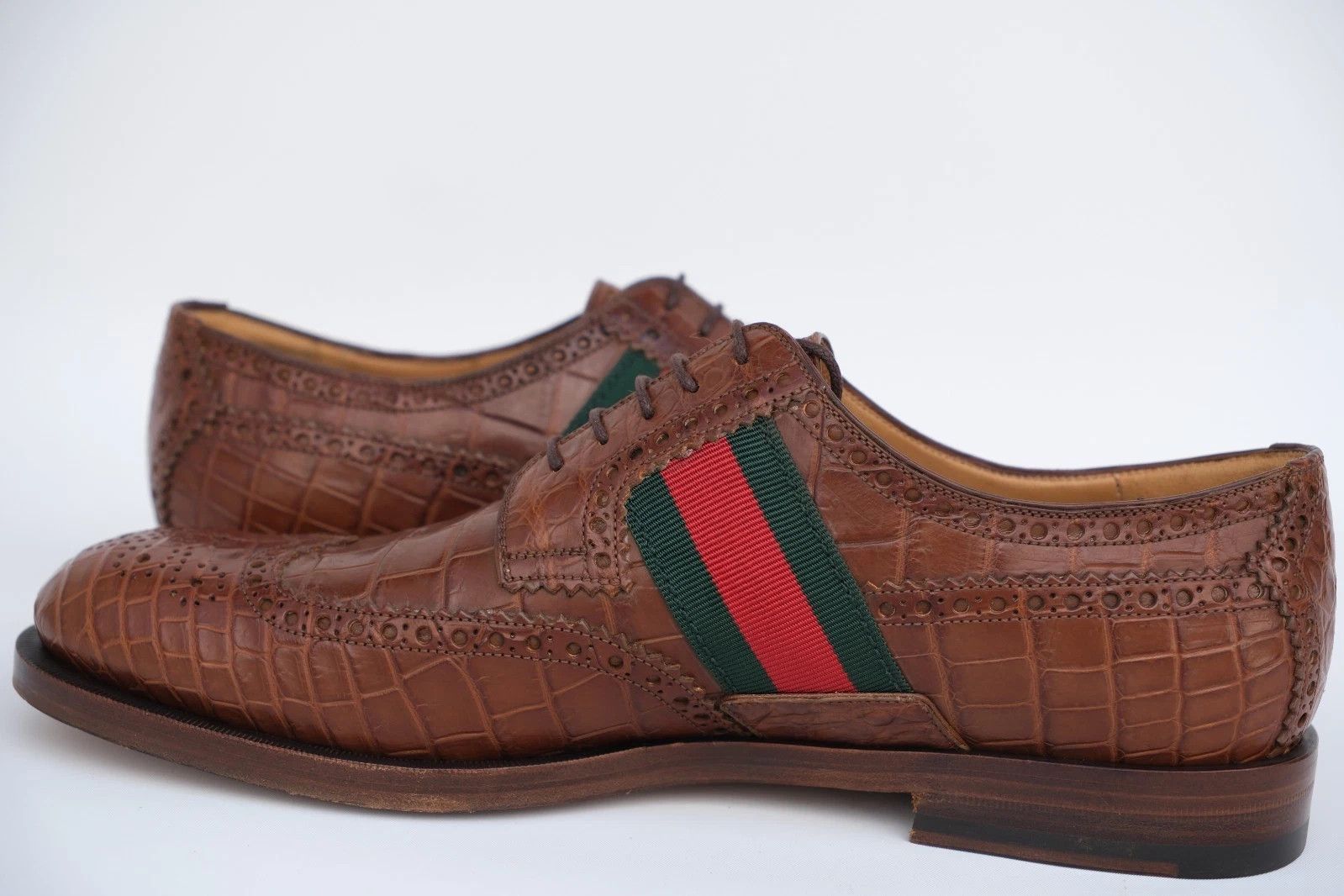 Gucci New Gucci Derby Lace up Shoes Exotic UK 10 / US 11 / EU 44 Size US 11 / EU 44 - 3 Thumbnail