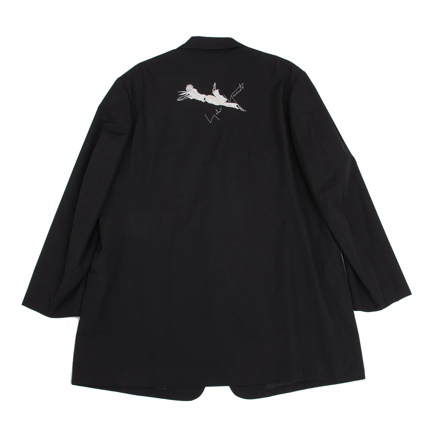Yohji Yamamoto Yohji Yamamoto Wool Gabardine Jacket Black 3 Size US L / EU 52-54 / 3 - 1 Thumbnail