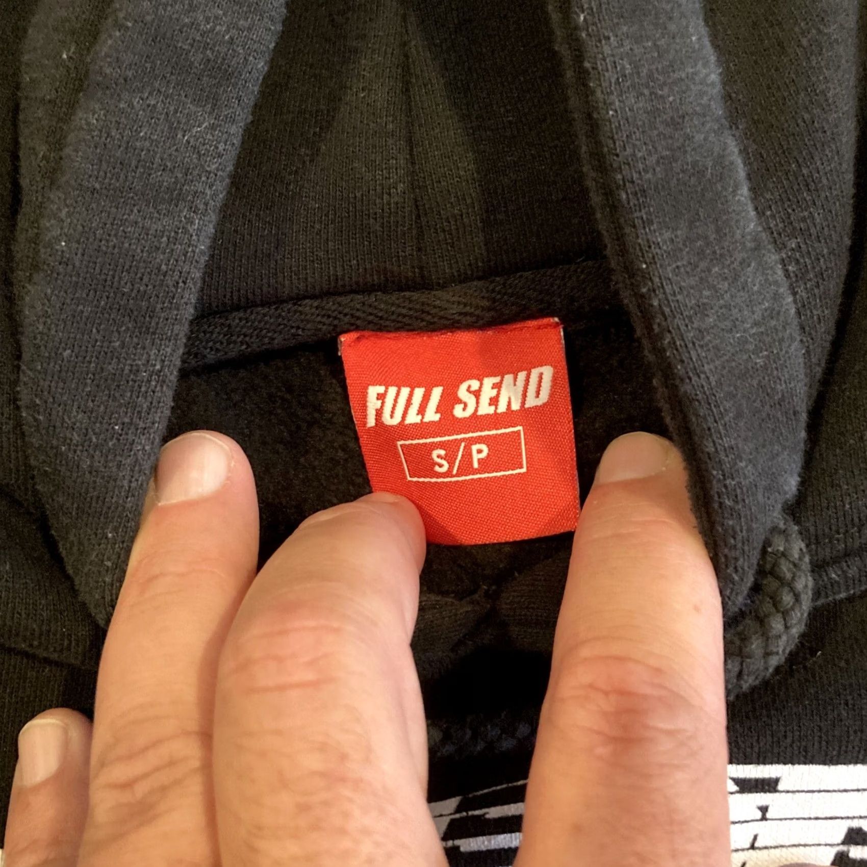 Logo 7 Nelk Boys - Full Send - Black Graphic Spellout Logo - Hoodie - Mens Size SMALL Size US S / EU 44-46 / 1 - 3 Thumbnail