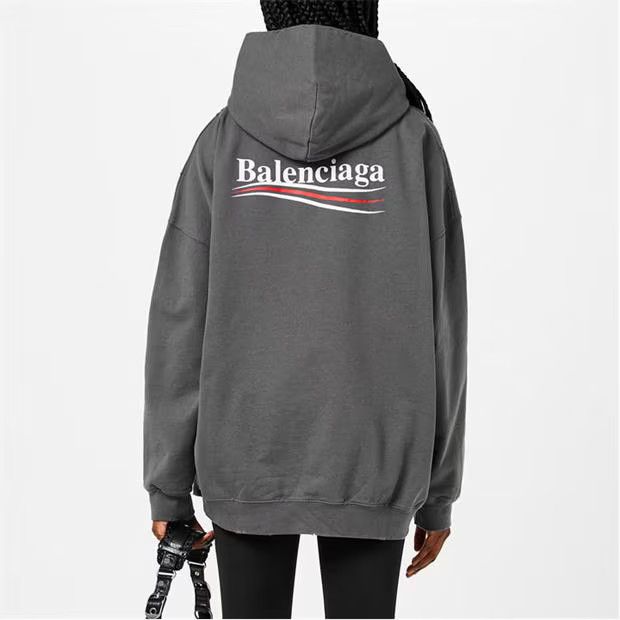 Balenciaga o1g2r1mq0924 Hoodies in Grey Size S / US 4 / IT 40 - 5 Thumbnail