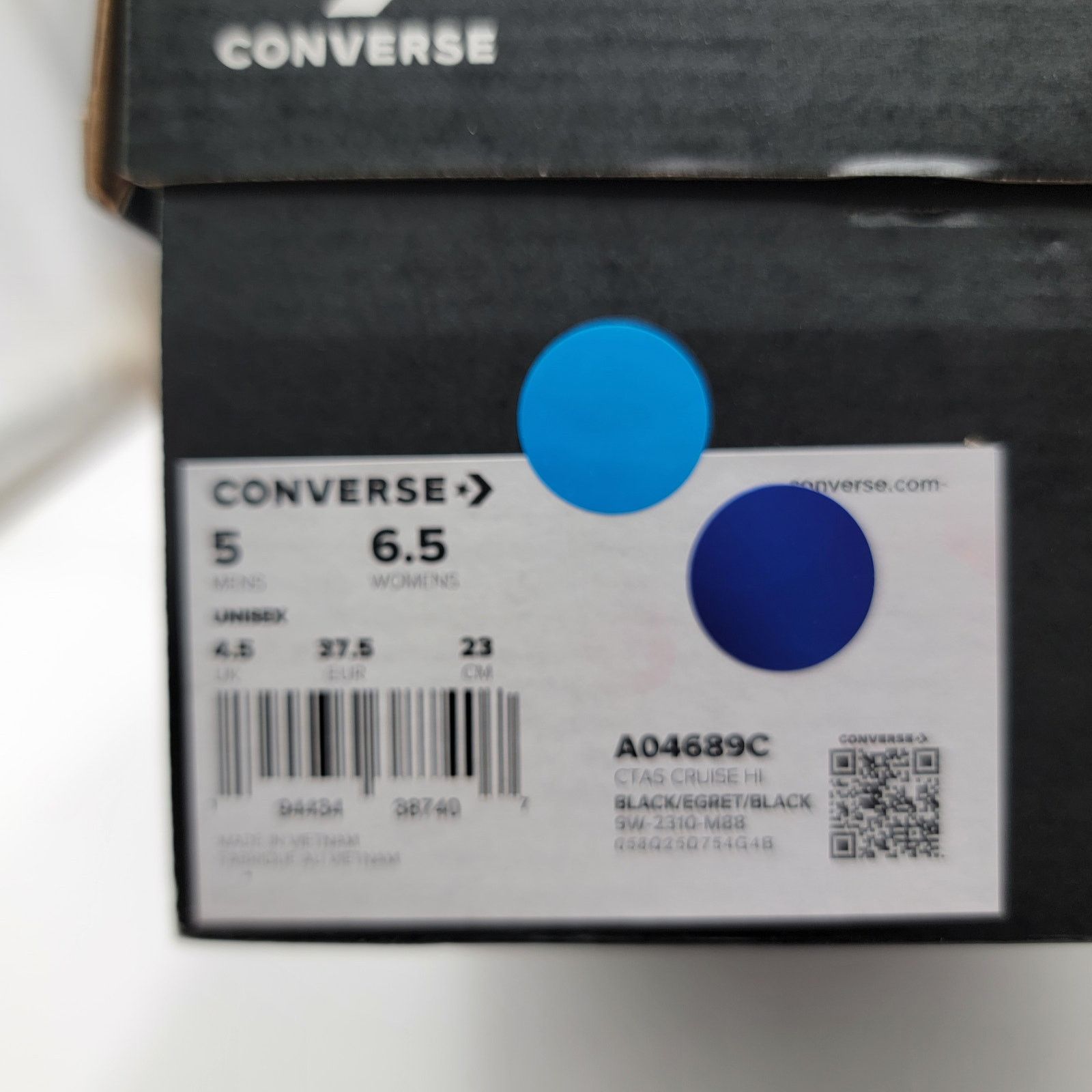 Converse Converse CTAS Cruise High Black Men's Size 5 - New In Box Size US 5 / EU 37 - 11 Thumbnail