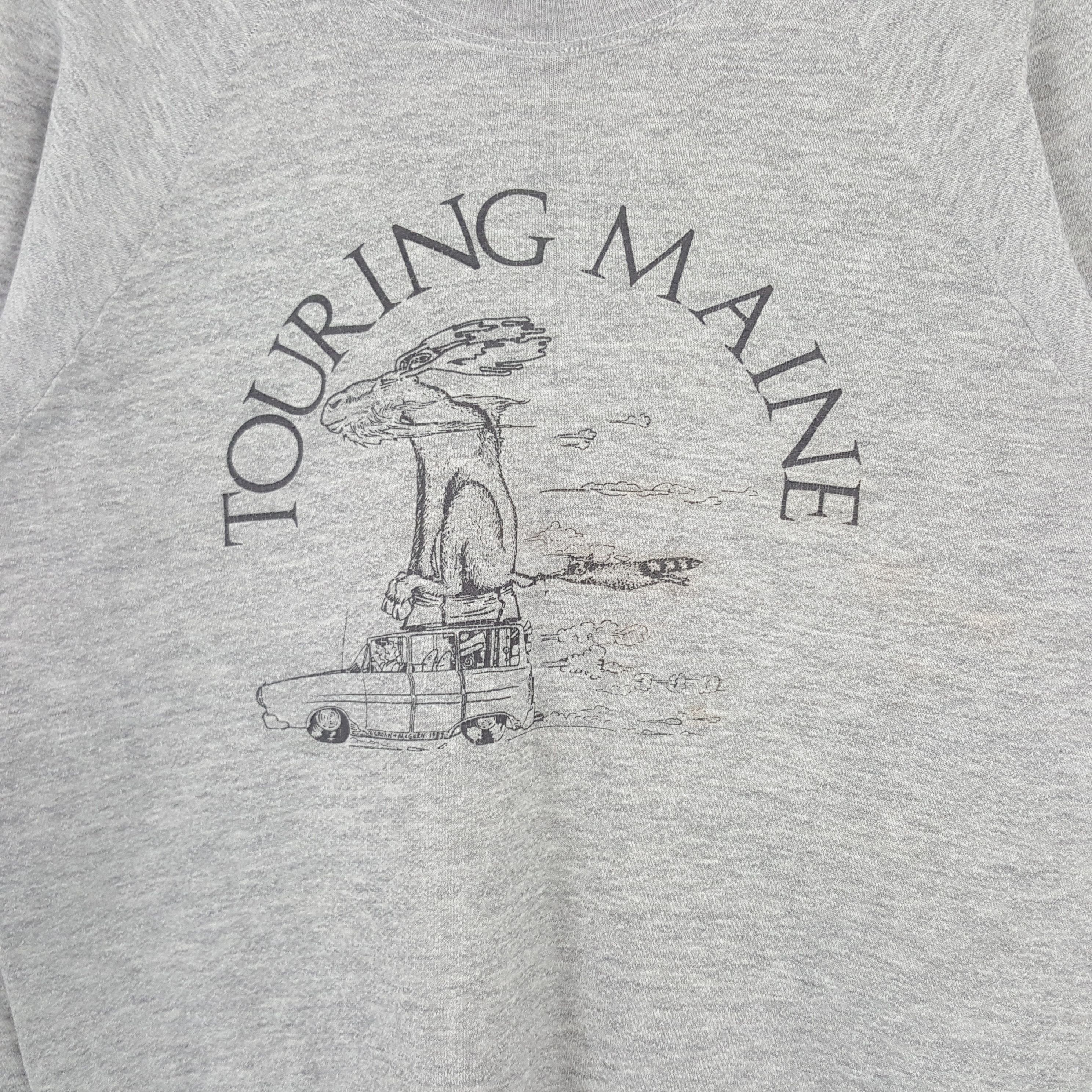 Vintage Vintage Touring Maine American 90's Sweatshirt C291N26 Size US M / EU 48-50 / 2 - 2 Thumbnail