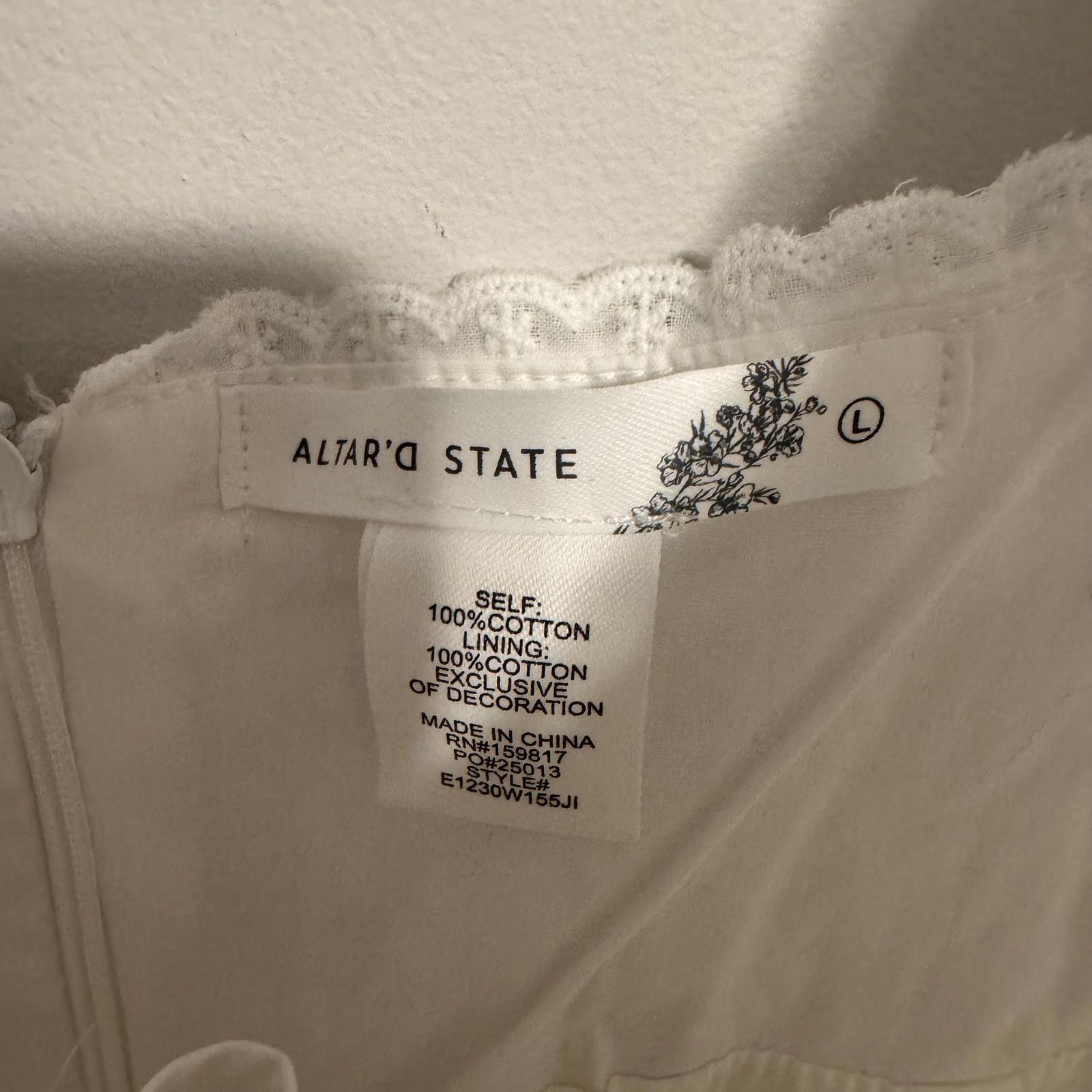 Other Altar'd State 'Cove' Mini Dress NWT Size L / US 10 / IT 46 - 3 Thumbnail