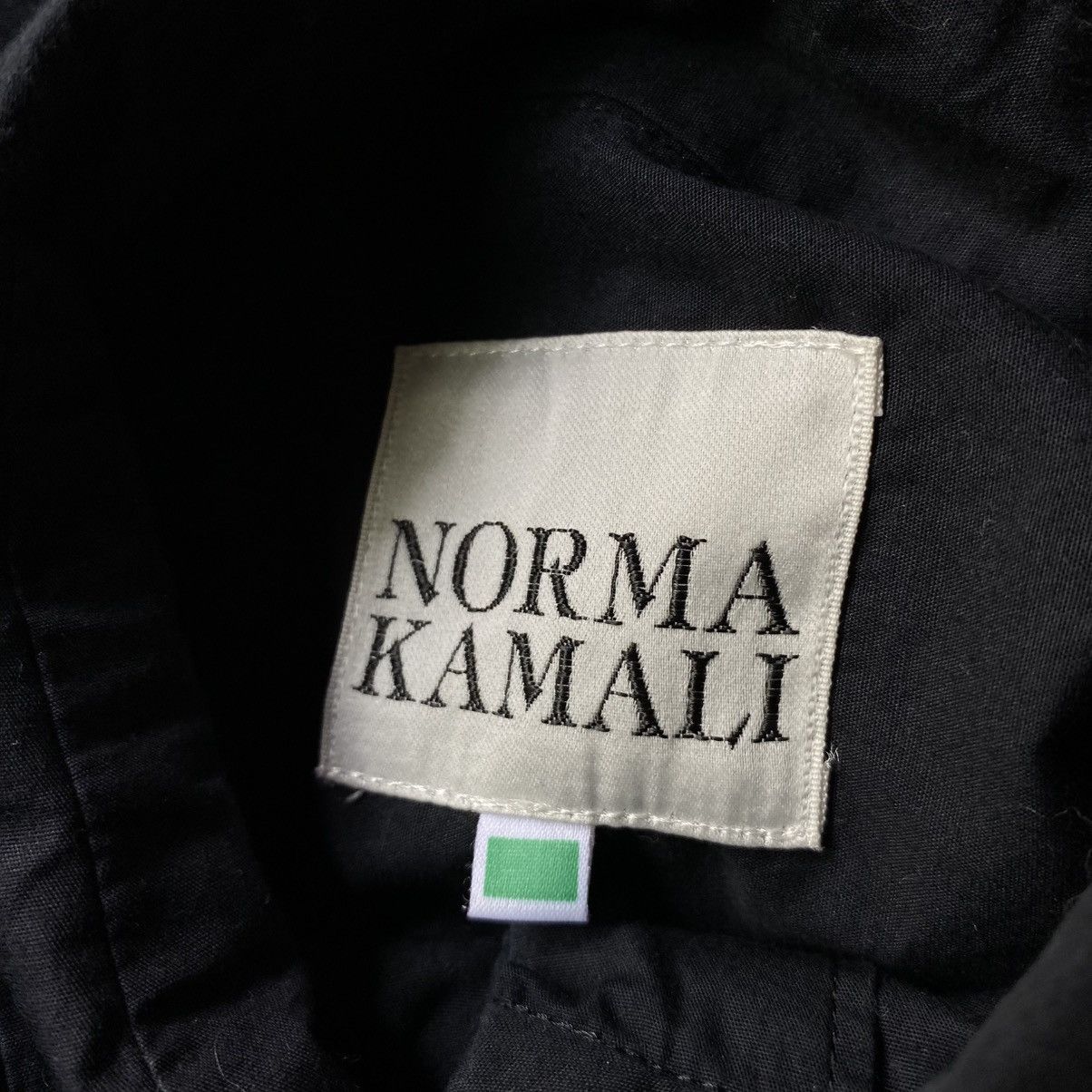 Norma Kamali Norma Kamali Long Sleeve Black Collar Shirt Size XL / US 12-14 / IT 48-50 - 7 Thumbnail