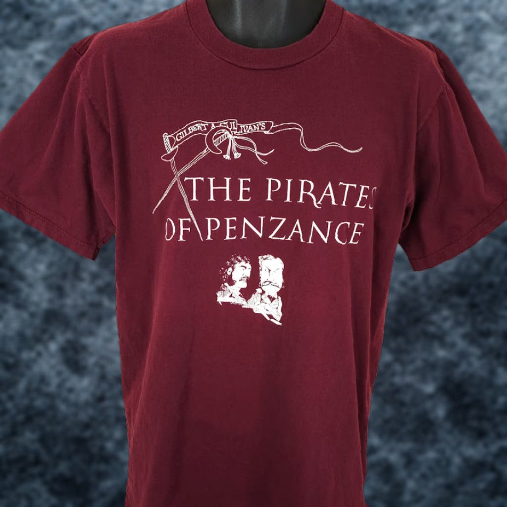 Jerzees VINTAGE Pirates Of Penzance T Shirt Mens Size M Red 90s Opera Made In USA Jerzees Size US M / EU 48-50 / 2 - 1 Thumbnail