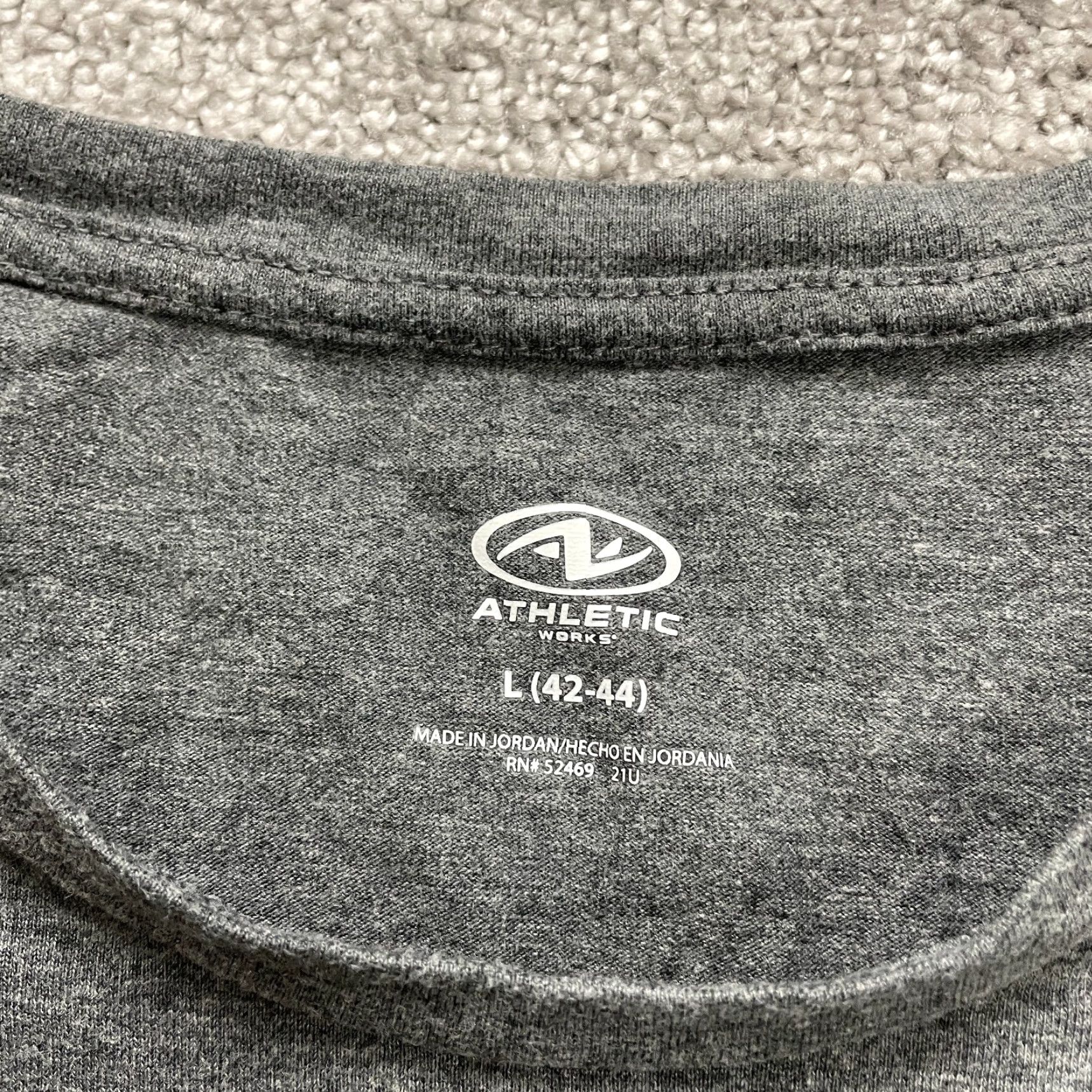 Athletic Works Athletic Works Driworks Basic Tee T-Shirt Mens Large Gray Long Sleeve Active Top Era Classic Sports Shirt Men? Size US L / EU 52-54 / 3 - 4 Thumbnail