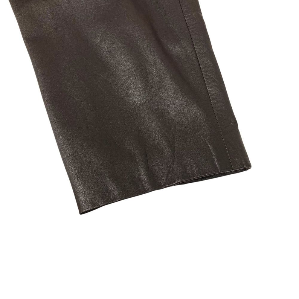 Yohji Yamamoto Yohji Yamamoto pour homme 99AW Leather Coat HN-J55-724 Size US S / EU 44-46 / 1 - 5 Thumbnail