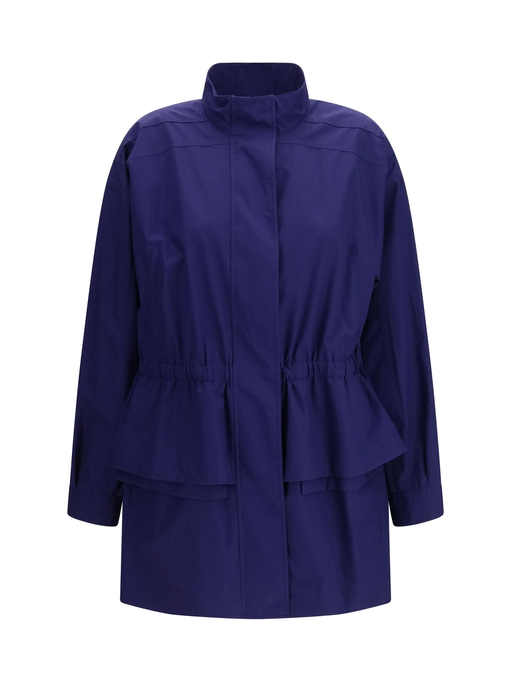 Fendi Midi poplin Parka in cotton with logo embroidery Size M / US 6-8 / IT 42-44 - 1 Thumbnail