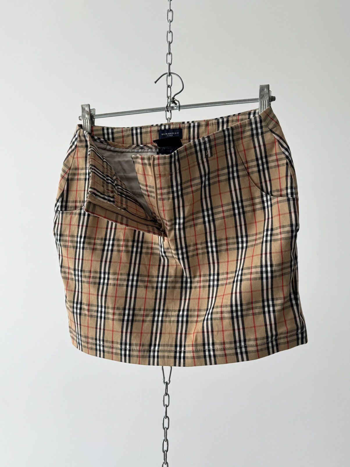 Burberry Iconic Vintage 00s Burberry London Nova Check Mini Skirt Size M / US 6-8 / IT 42-44 - 2 Thumbnail