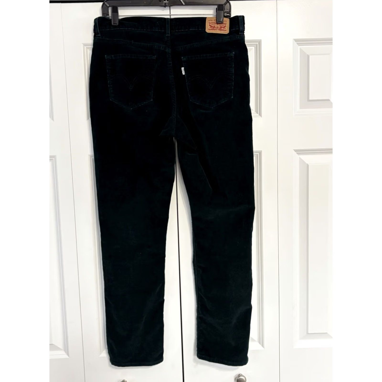 Levi's Levi's Jeans Women's 31x30 Green Corduroy Classic Straight Pants Size 24" / US 00 / IT 34 - 2 Thumbnail