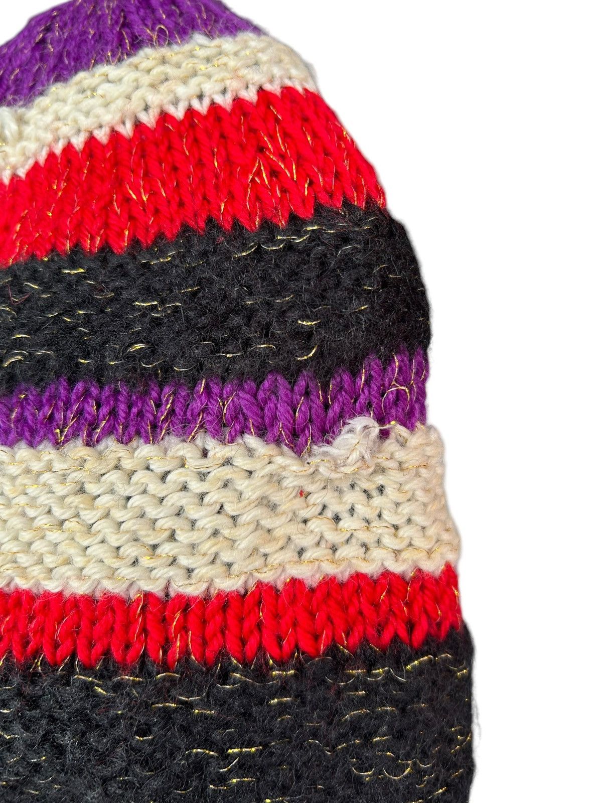Japanese Brand × Kapital × Vintage Crochet Knitted Handmade Rare Beanie Hats ☠️☠️ Size ONE SIZE - 8 Thumbnail