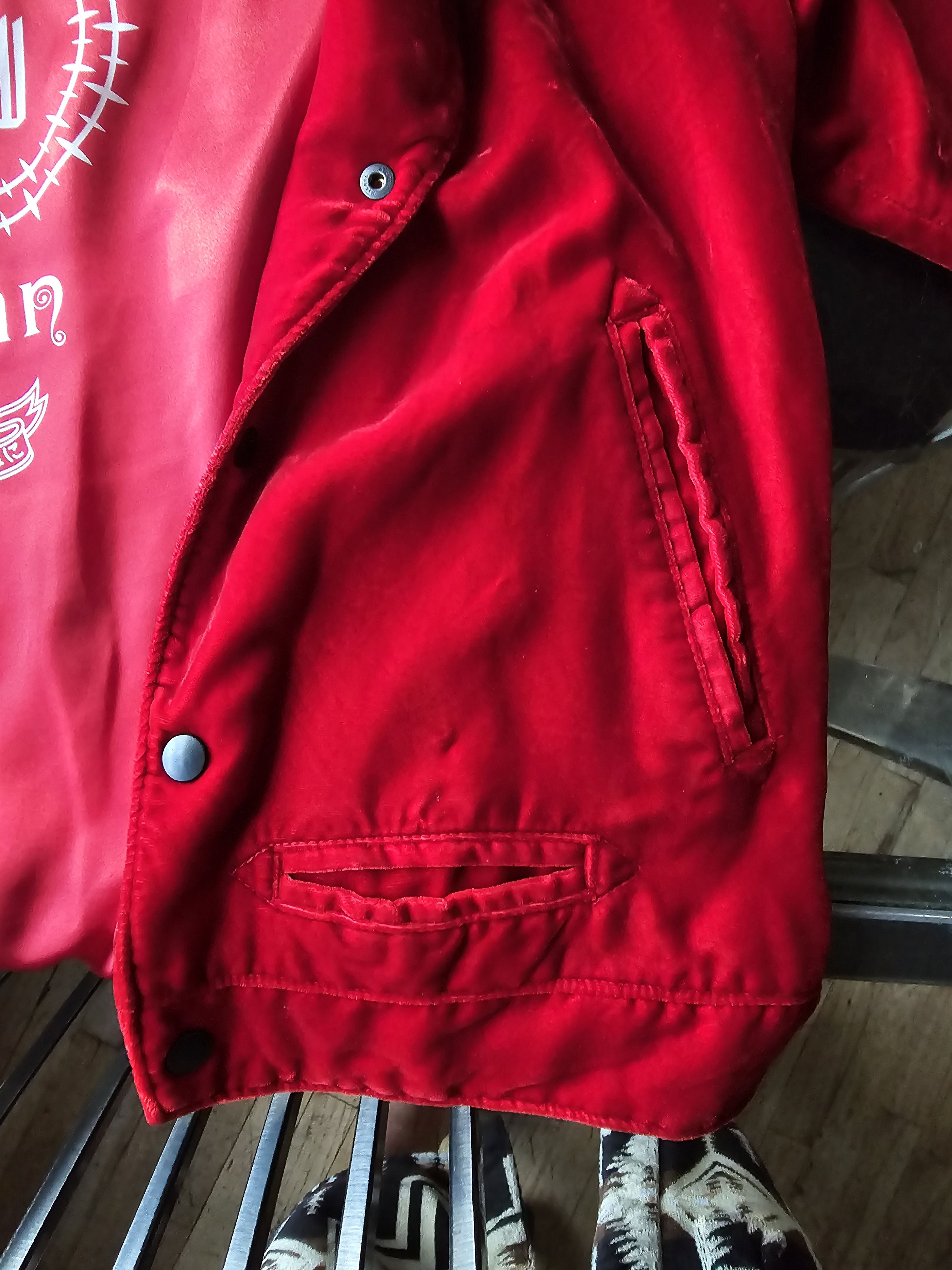 Blackmeans Blackmeans Red Velvet light track jacket Size US L / EU 52-54 / 3 - 9 Thumbnail