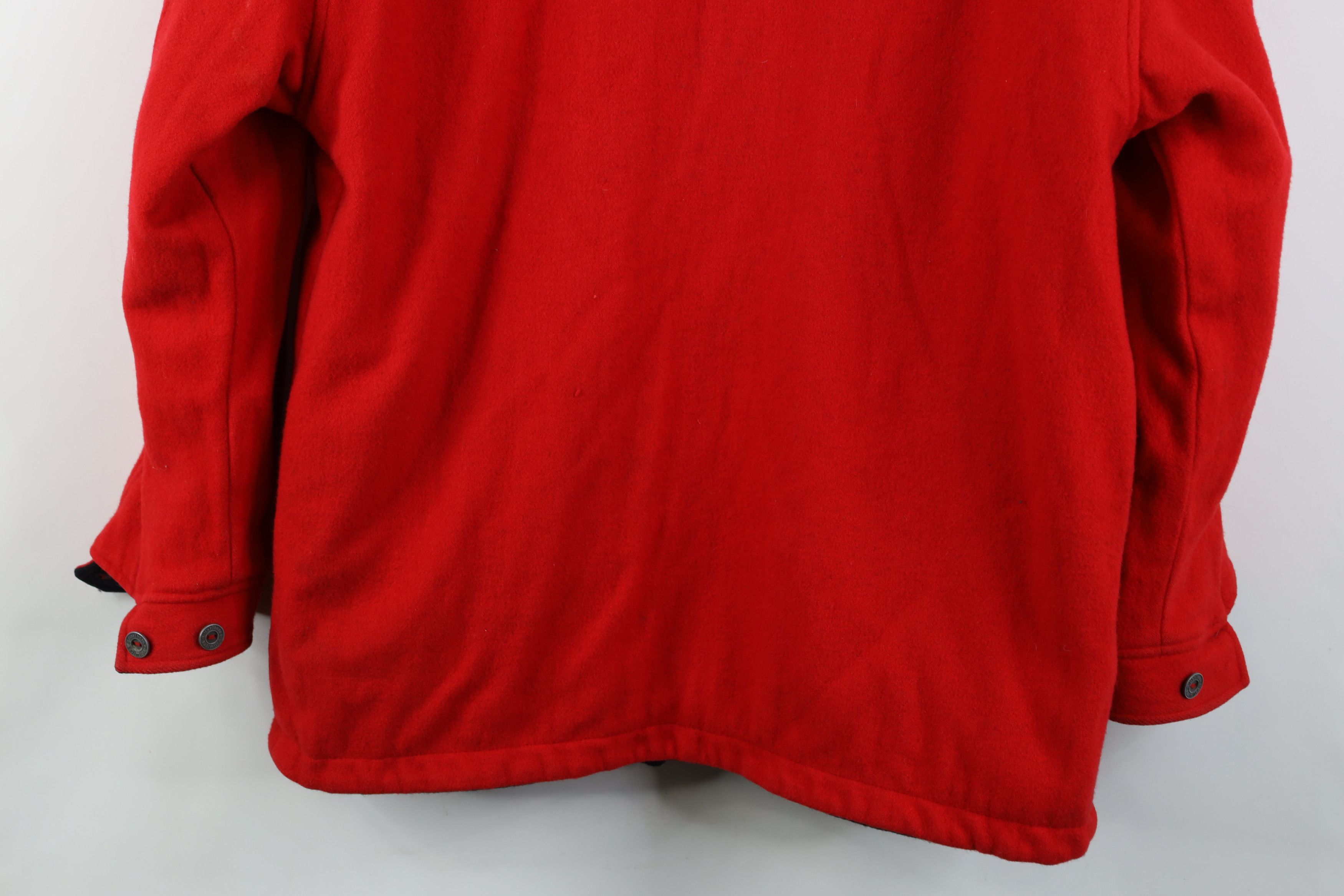 Marlboro Vintage 90s Marlboro Reversible Wool Jacket Coat Black Red Size US M / EU 48-50 / 2 - 19 Thumbnail