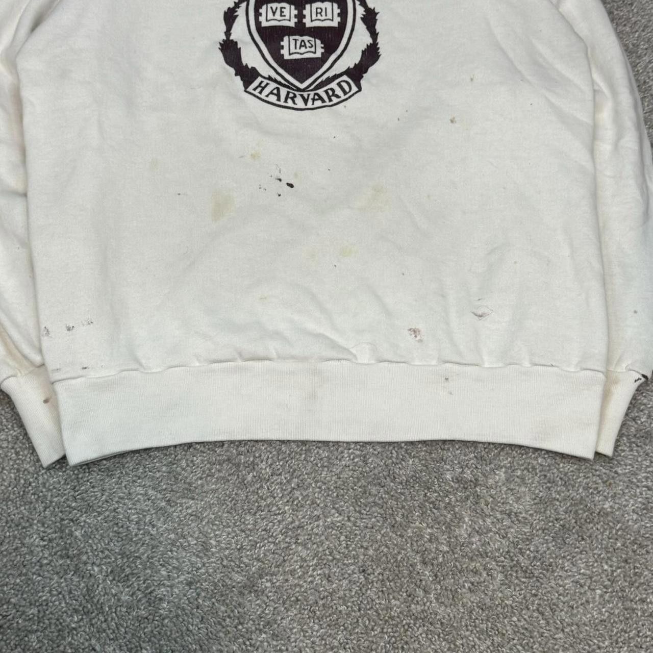 Champion × Vintage VTG 80s Distressed Harvard Champion Reverse Weave Crewneck Size US L / EU 52-54 / 3 - 3 Thumbnail