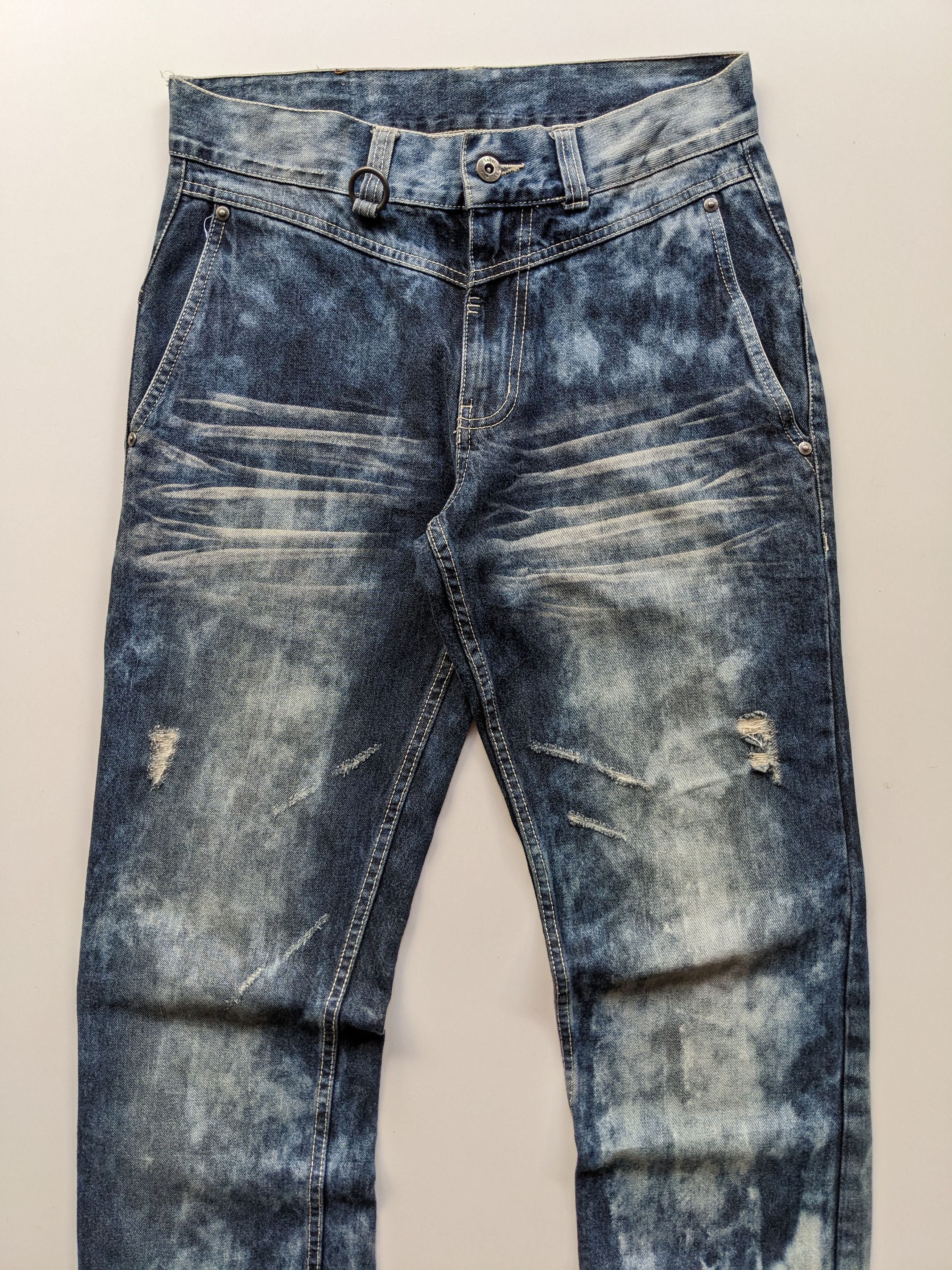 Japanese Brand × Le Grande Bleu (L.G.B.) Anti Label jeans stone wash flare jeans Size US 32 / EU 48 - 4 Thumbnail
