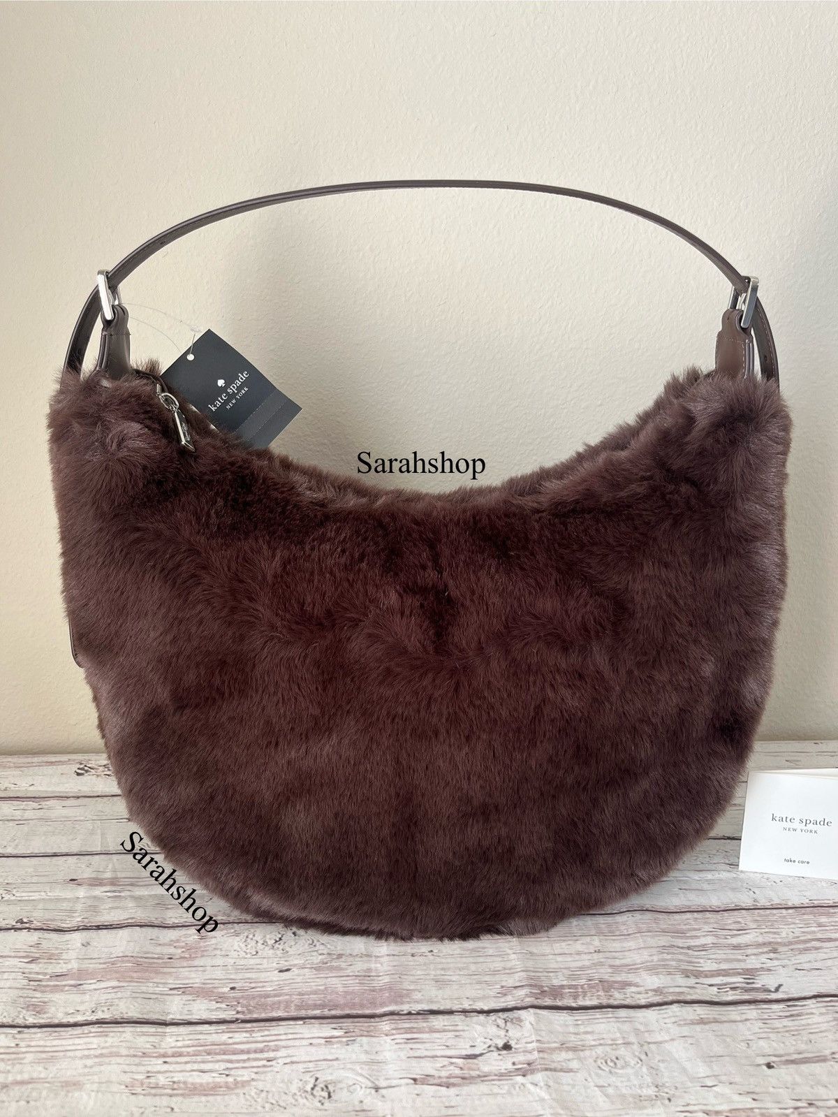 Kate Spade Kate Spade Nova Faux Fur Large Crescent Shoulder Bag Size ONE SIZE - 1 Thumbnail