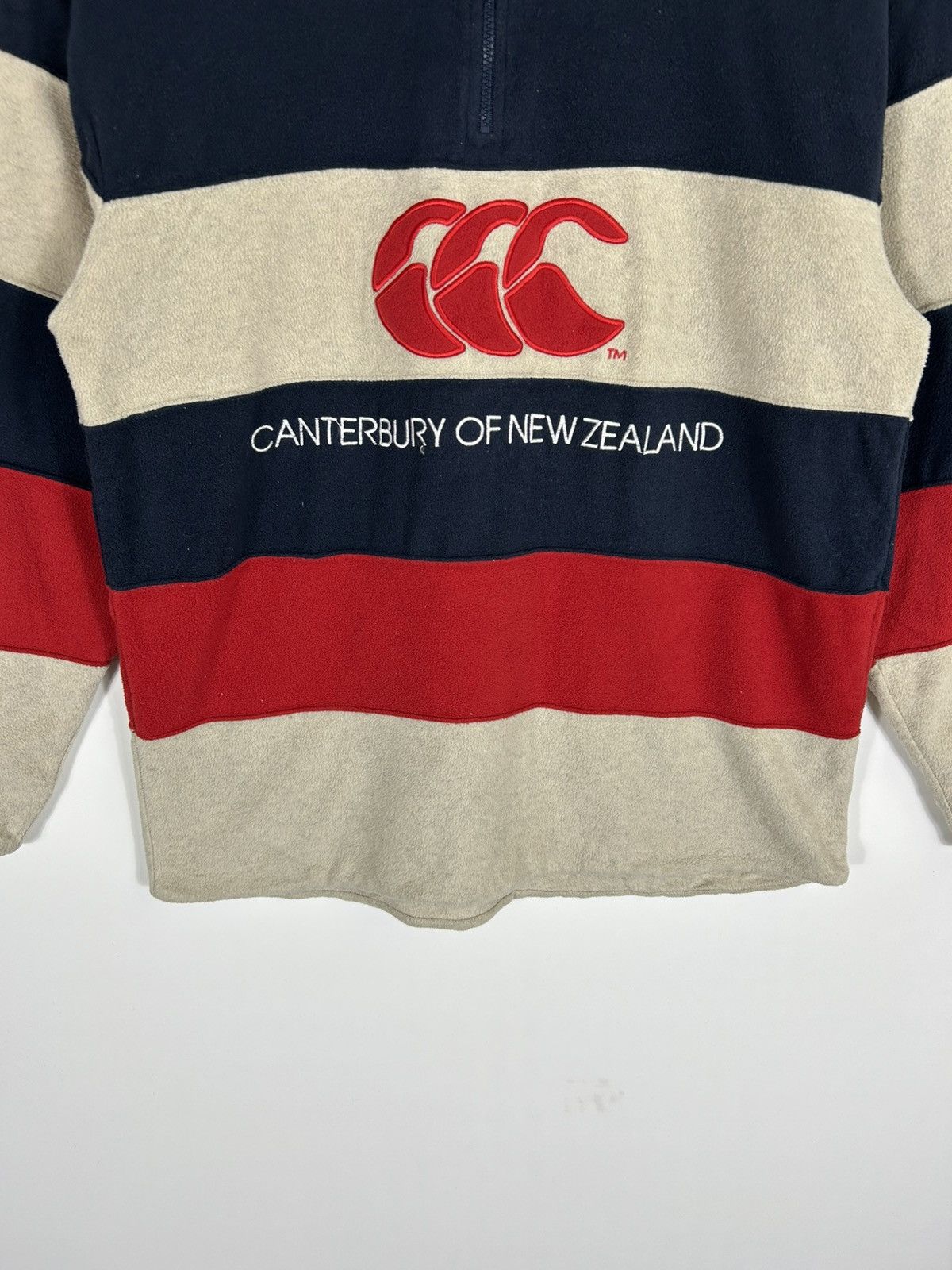 Canterbury of New Zealand × Vintage ⚡️Vintage Canterbury Fleece Reversable Half Zipper Sweater Size US M / EU 48-50 / 2 - 5 Thumbnail