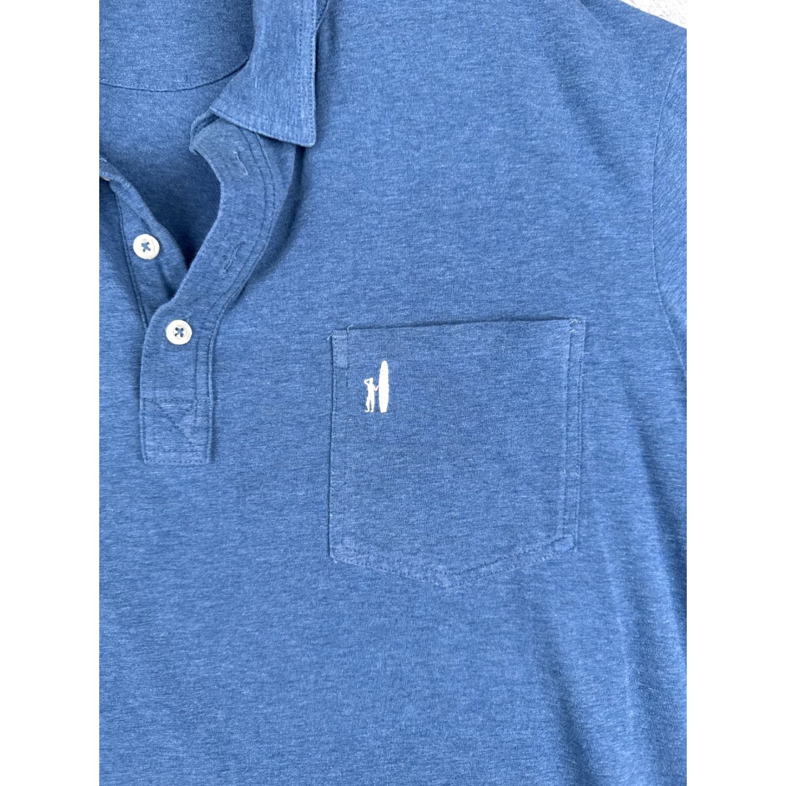 johnnie-O johnnie-O Polo Shirt Men Extra Large Heather Blue Cotton Jersey Short Sleeve Shirt XL Blue Polo Modern American Sports Mens - Size US XL / EU 56 / 4 - 6 Thumbnail
