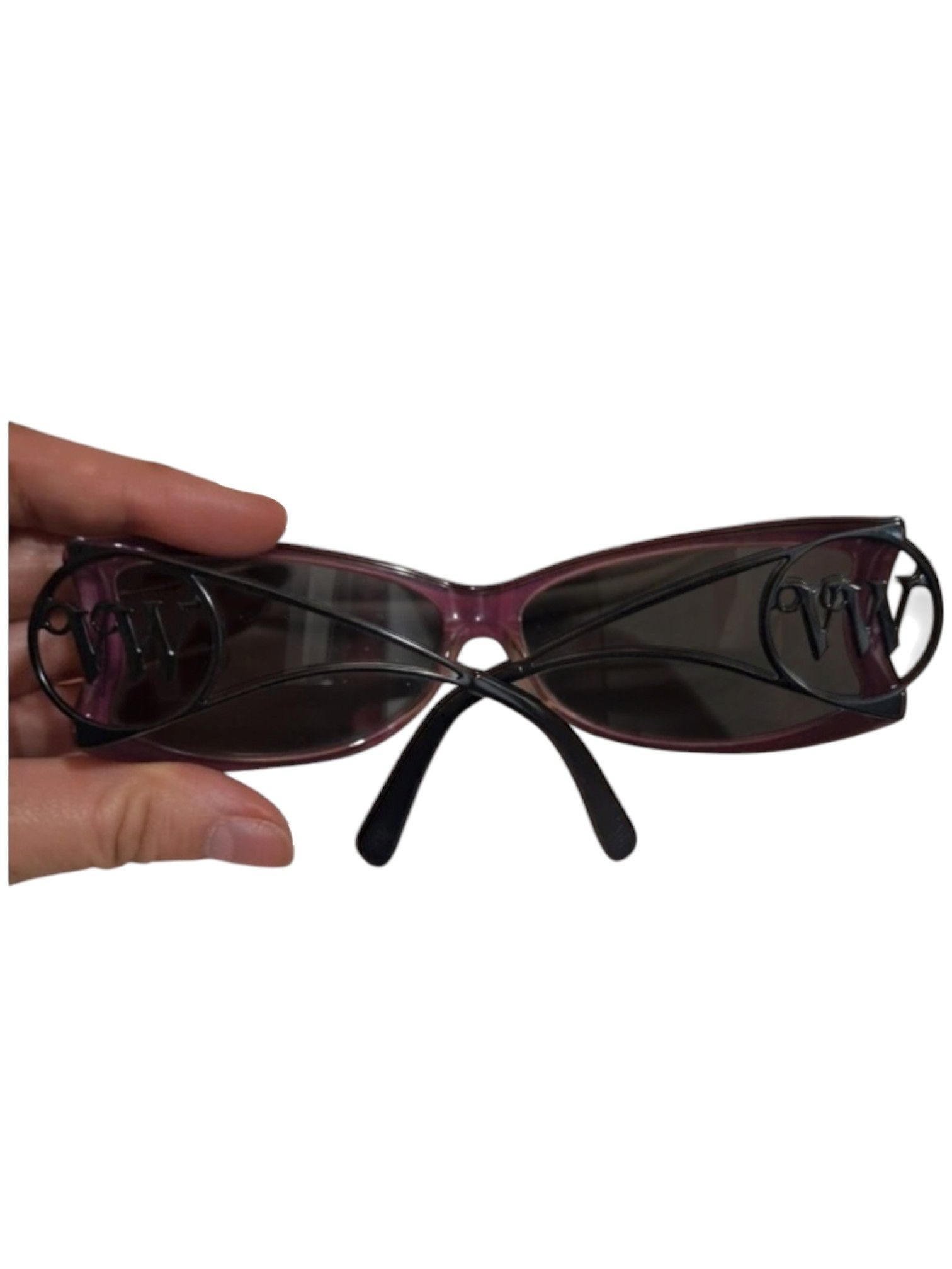 Vivienne Westwood Vivienne Westwood Wire Logo Cutout Sunglasses, c. 2000s Size ONE SIZE - 2 Thumbnail