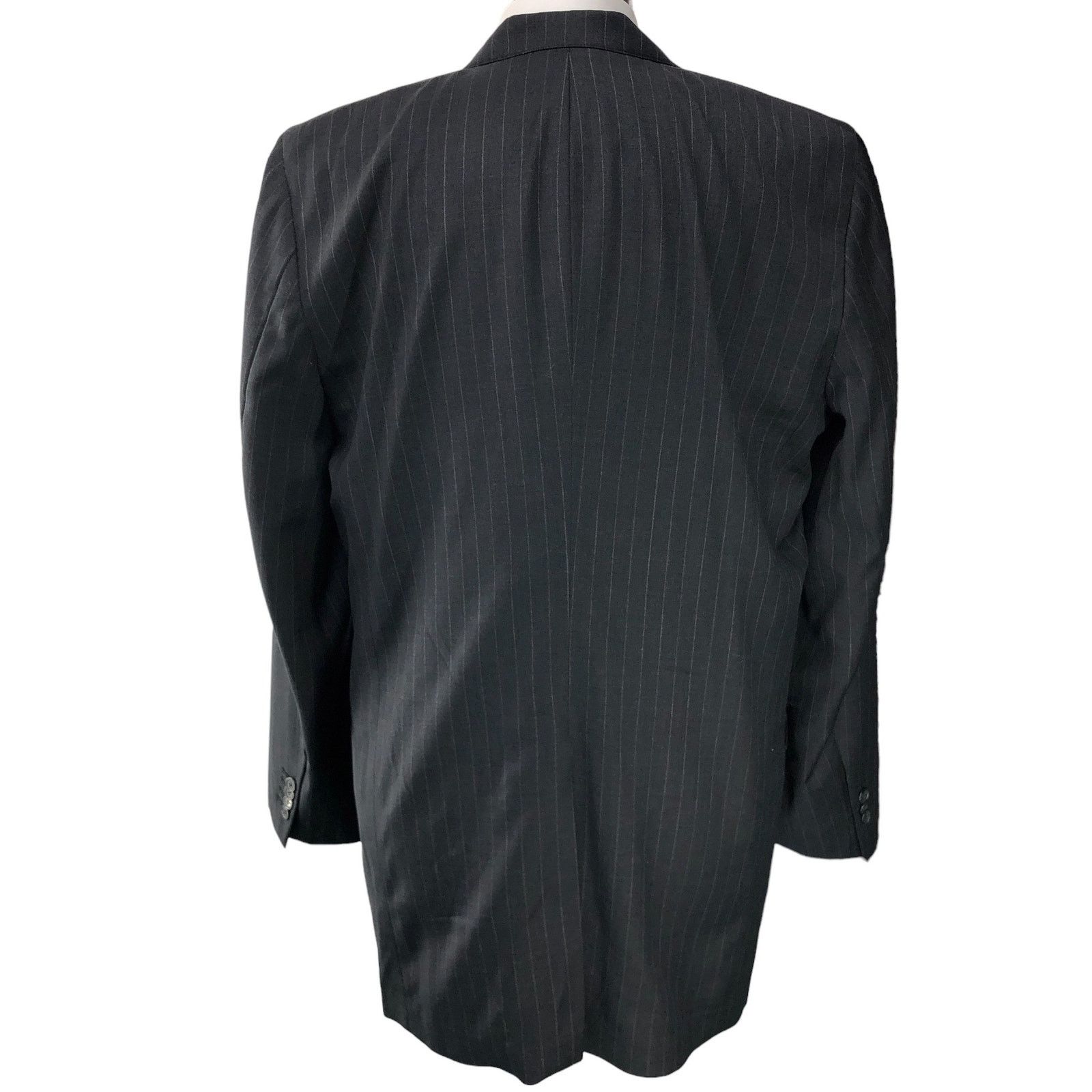 Southwick Southwick Mens Size 44XL Extra Long Suit 2 Piece Pinstripe Size 44L - 11 Thumbnail