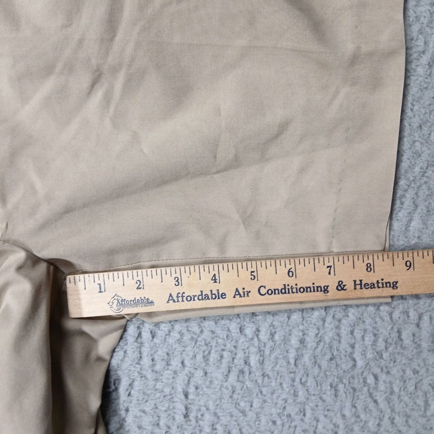 Berle Berle Mens Khaki Shorts 38R Tan Pleated Front 100% Cotton Chino Made in Mexico Size US 38 / EU 54 - 7 Thumbnail