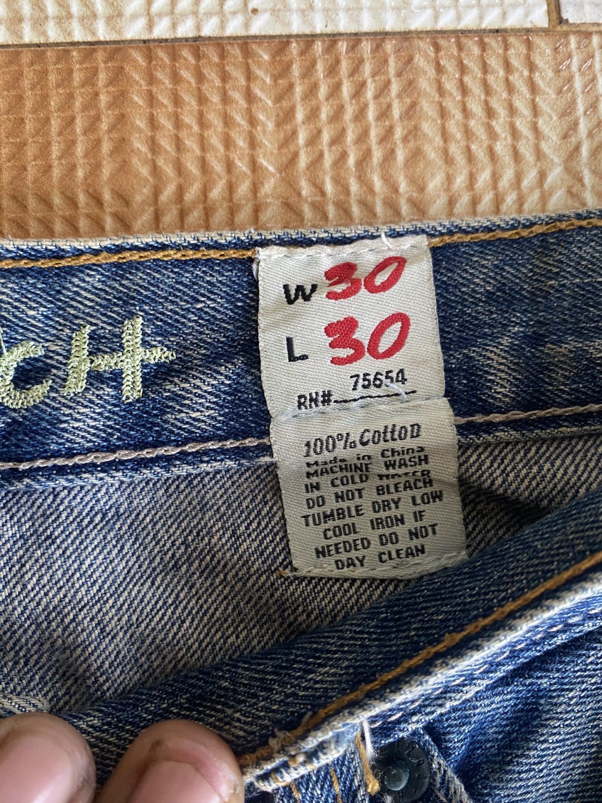Beauty Beast × PPFM Vintage ezra stitch flare denim Size US 30 / EU 46 - 13 Thumbnail
