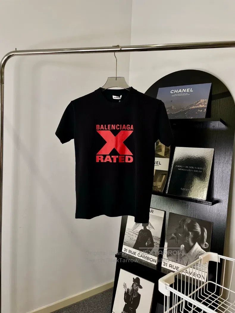 Balenciaga Balenciaga Capital X print loose fit black short sleeve T- Size US S / EU 44-46 / 1 - 1 Thumbnail