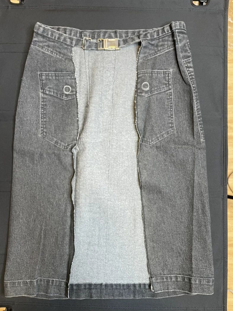 Undercover undercover size 1 99SS Relief Washed Denim Skirt 2502-Nexta Size 24" / US 00 / IT 34 - 6 Thumbnail