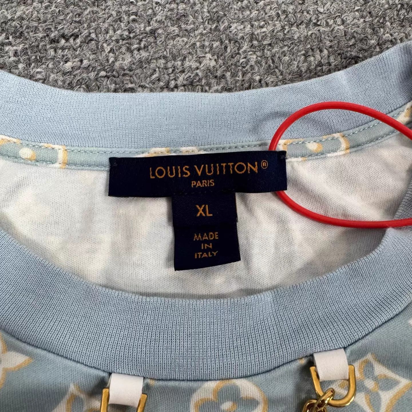 Louis Vuitton LV sky blue mono colorblock T-shirt dress 99new XL Size XL / US 12-14 / IT 48-50 - 4 Thumbnail