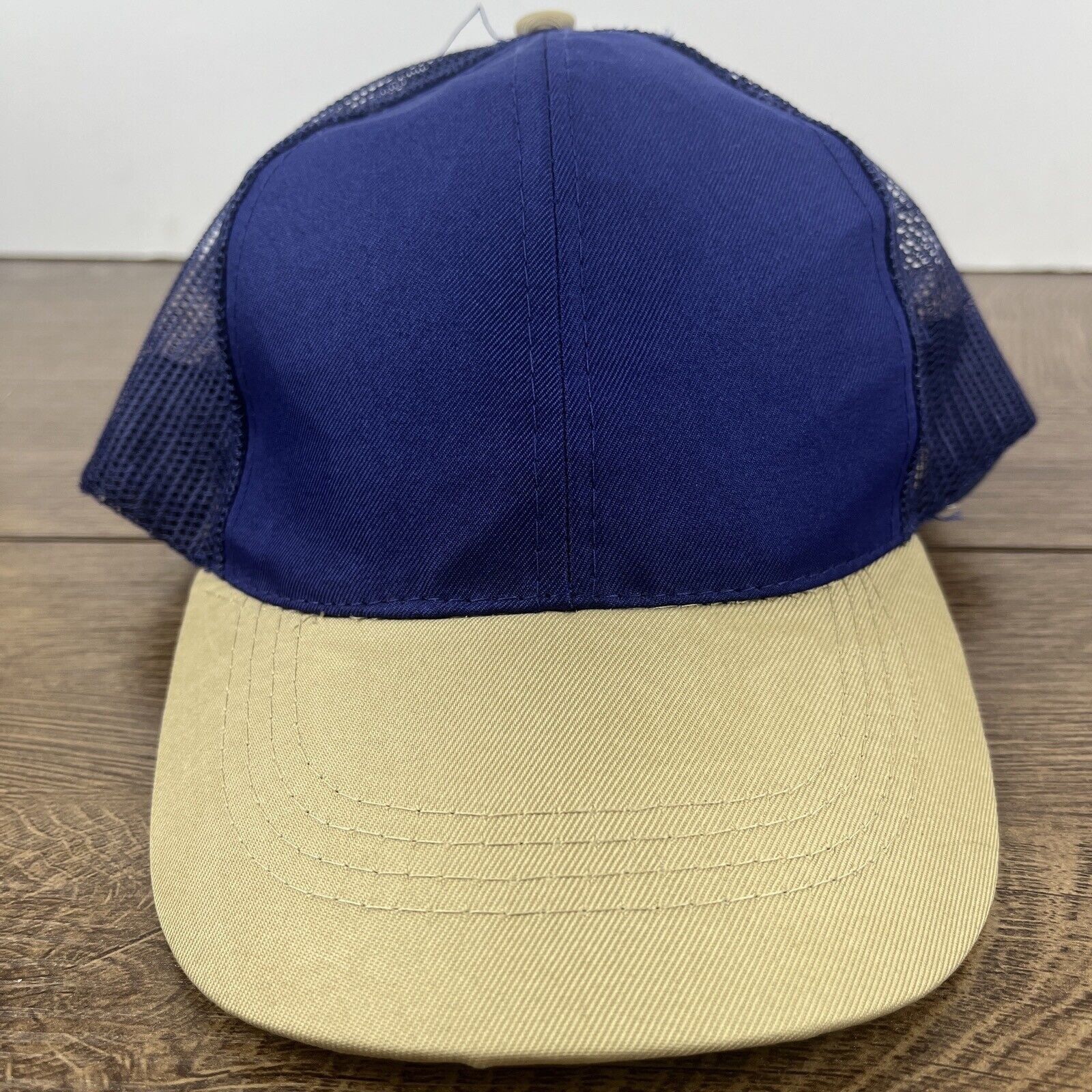 Other Blue Tan Baseball Hat Blue Hat Adjustable Adult Size Blue Ha Size ONE SIZE - 4 Thumbnail