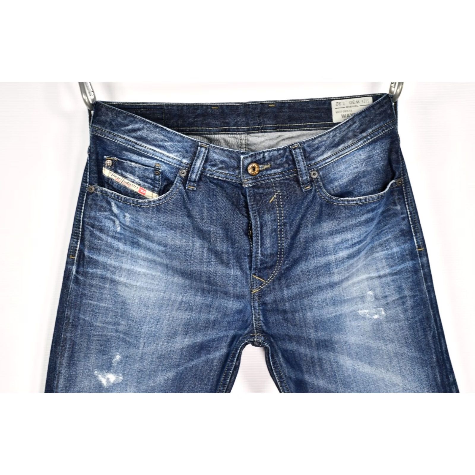 Diesel DIESEL Waykee 0837A Regular Straight Jeans Men Blue W30 L32 Size US 30 / EU 46 - 2 Thumbnail