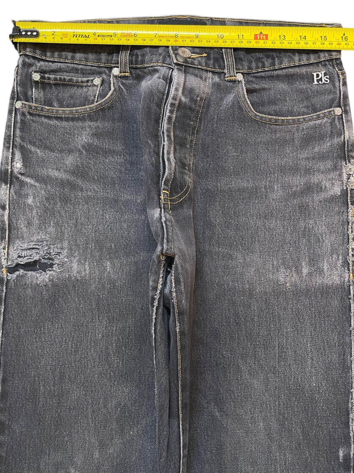 Palace Vintage Usa Palace Jeans Faded Wash Distress Baggy Jeans Size US 31 - 13 Thumbnail