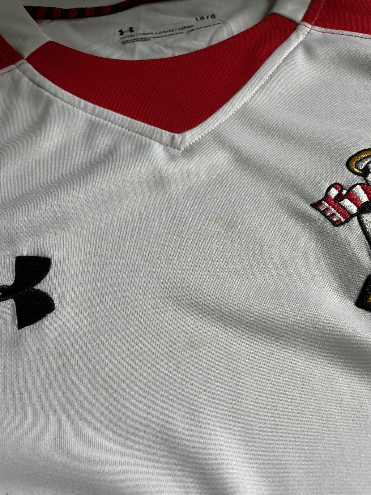 Under Armour Under Armour FC Southampton 2017/2018 Home Football Shirt Size US L / EU 52-54 / 3 - 6 Thumbnail