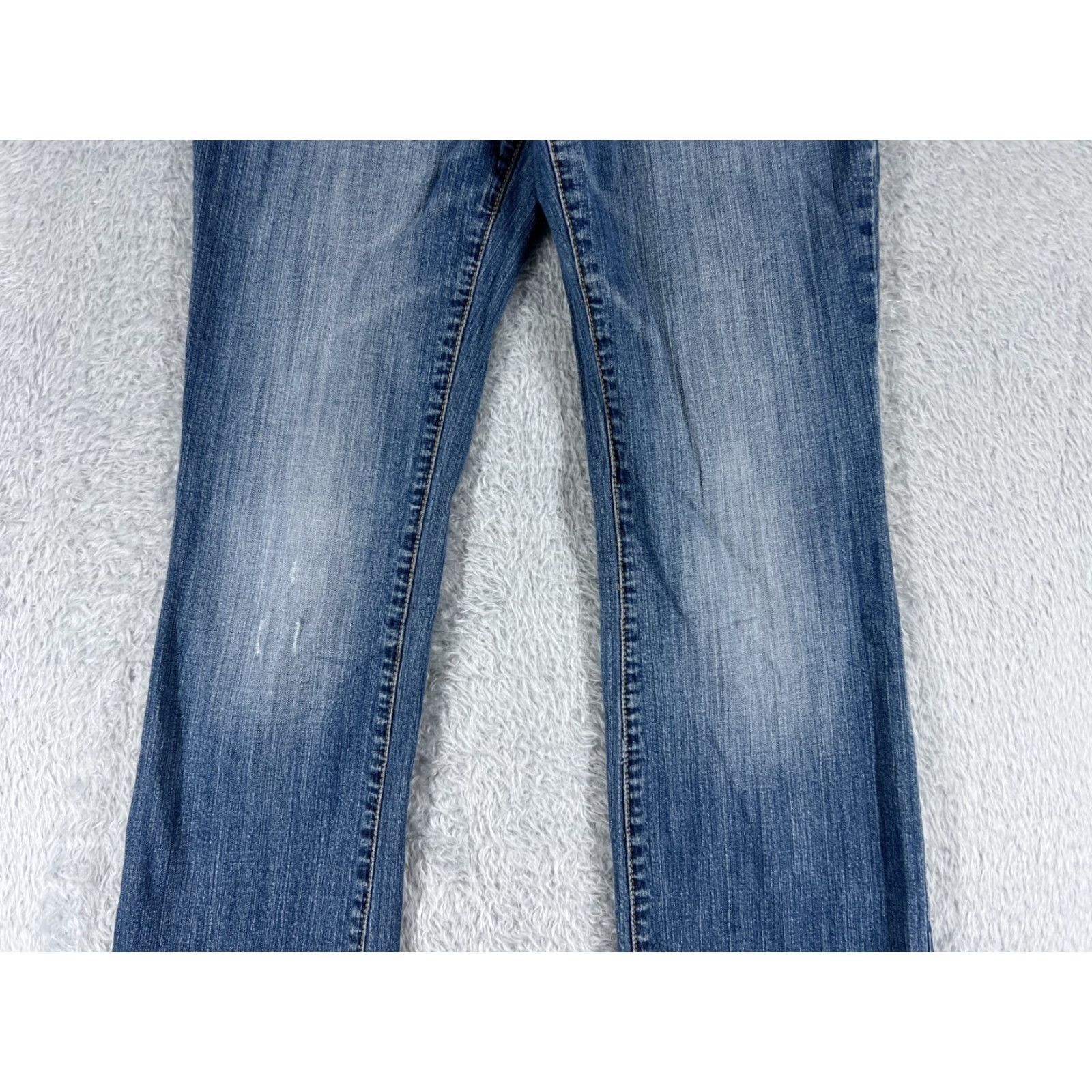 Mossimo Mossimo Jeans Women 7 Blue Denim Bootcut Low Rise Cotton Blend 27x31 Jeans Women Size 28" / US 6 / IT 42 - 3 Thumbnail
