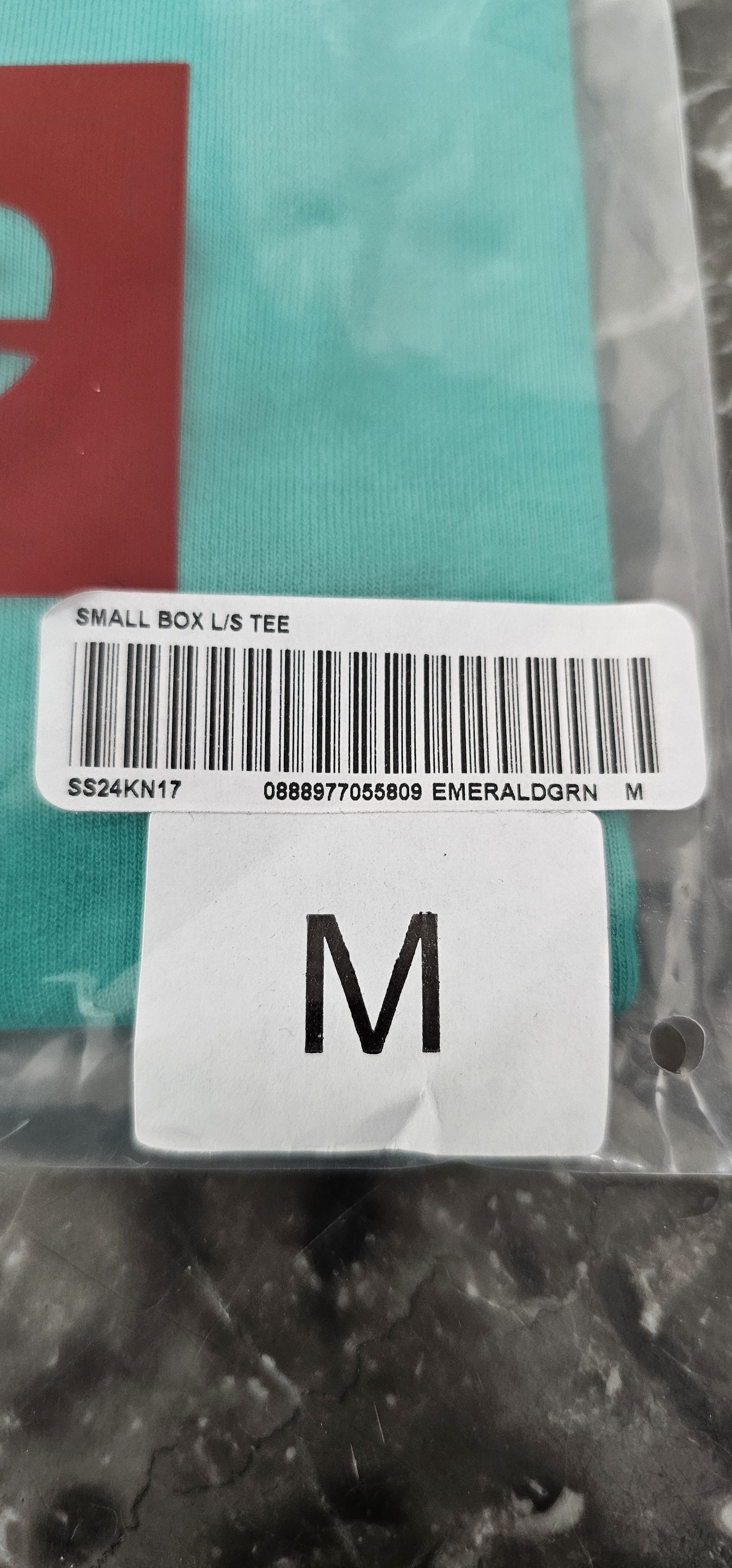 Supreme New Supreme Small Box L/S - Emerald Green Size US M / EU 48-50 / 2 - 3 Thumbnail