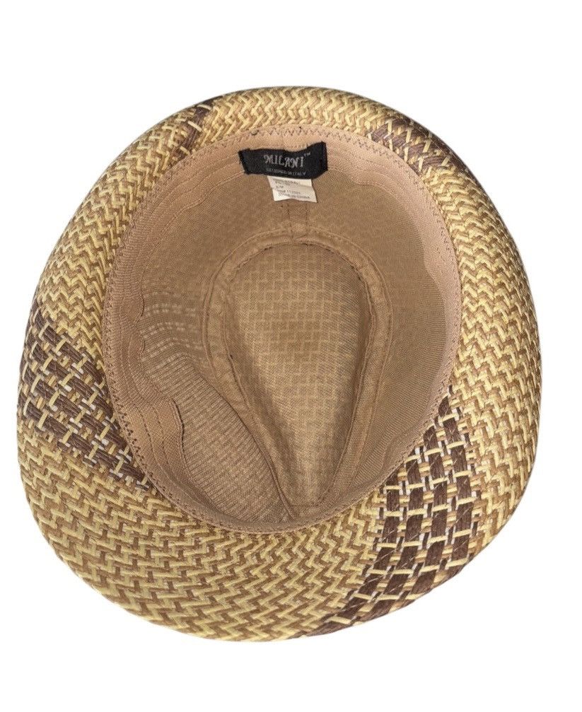 Designer Italian Raffia Fedora by Milani NEW Size ONE SIZE - 6 Thumbnail