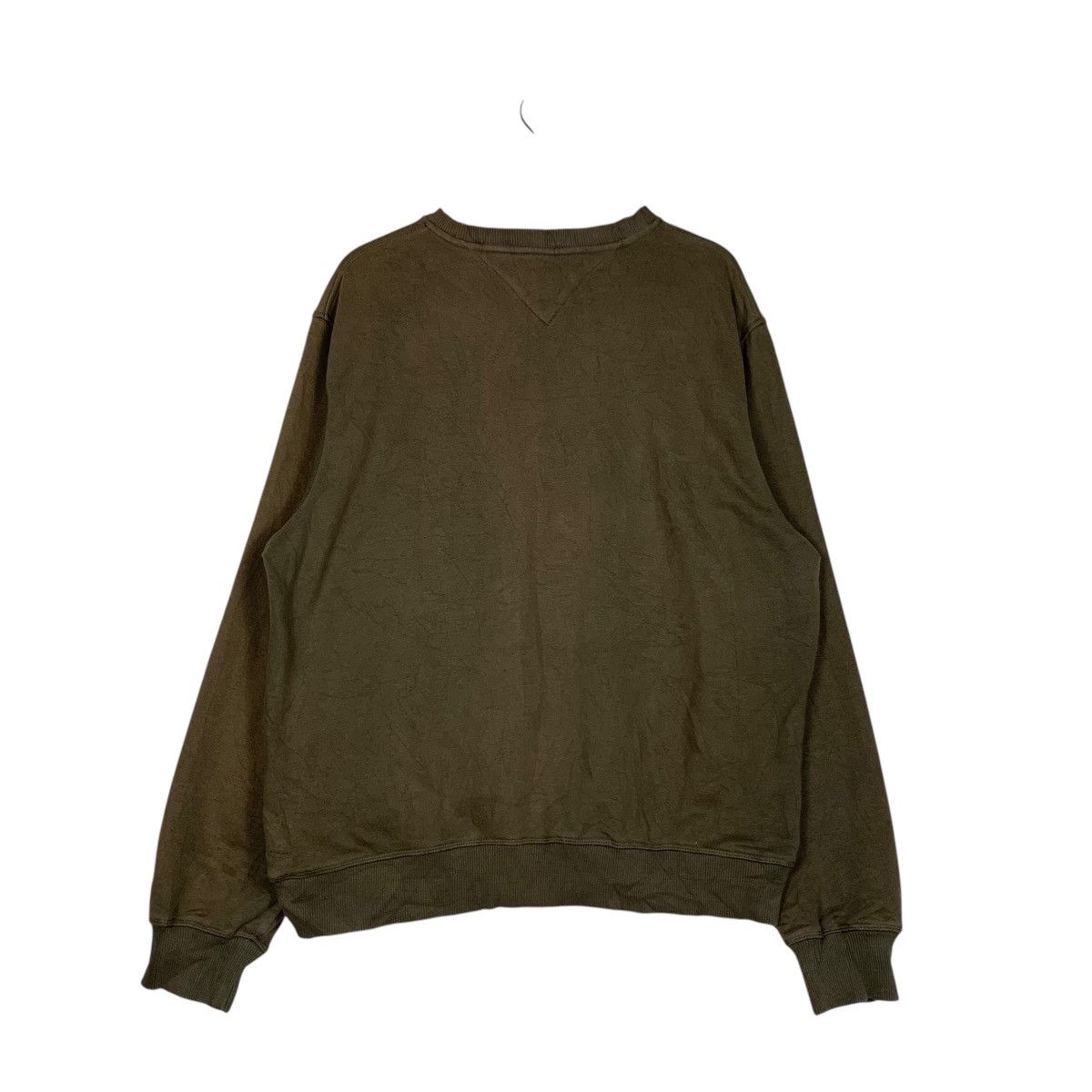 Tommy Hilfiger TOMMY HILFIGER Big Logo Olive Sweatshirt #1467-C66 Size US L / EU 52-54 / 3 - 18 Thumbnail