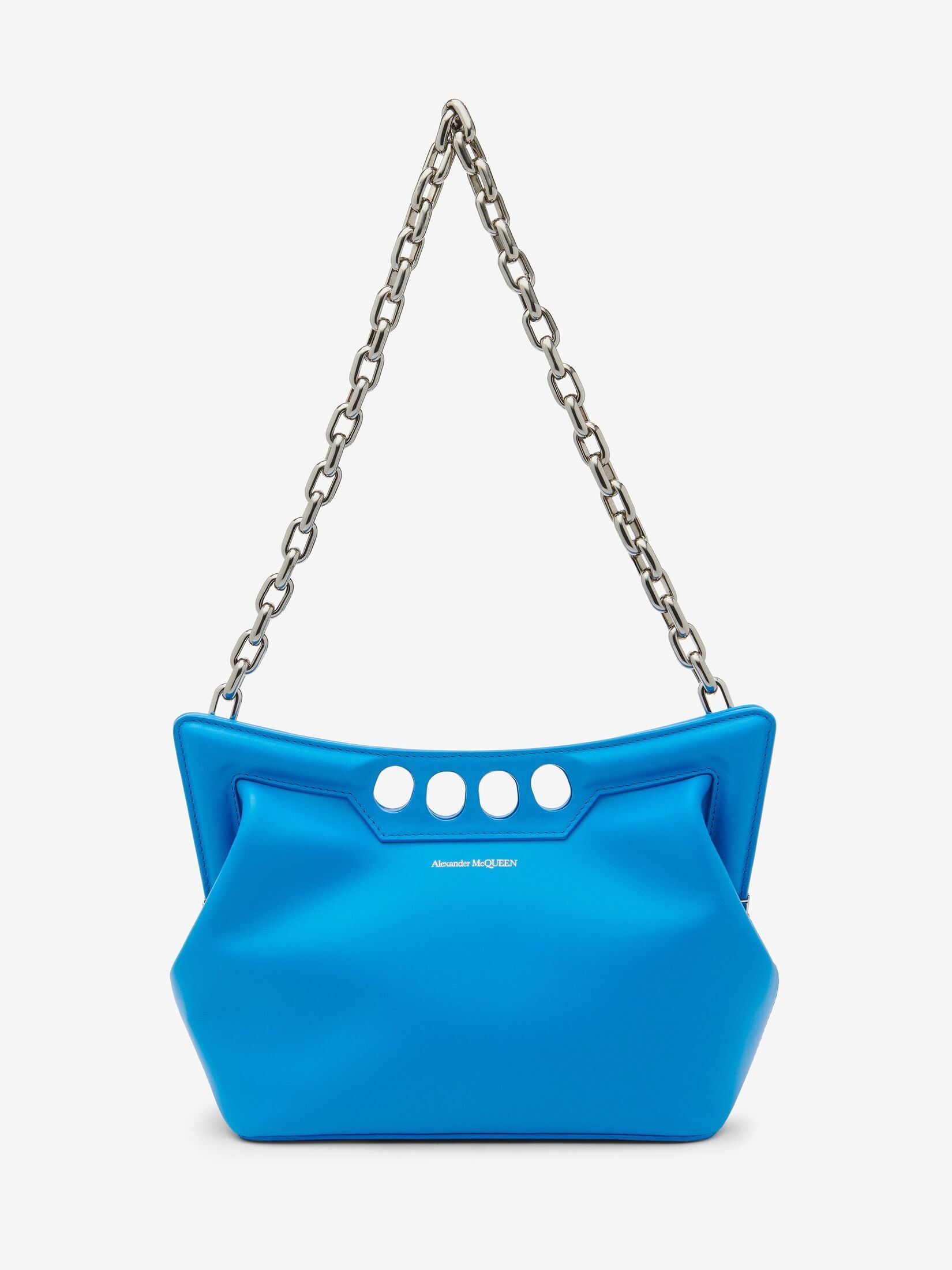 Alexander McQueen o1w1db10925 Size: OS/The Peak Bag Small in Lapis Blue Size ONE SIZE - 7 Thumbnail