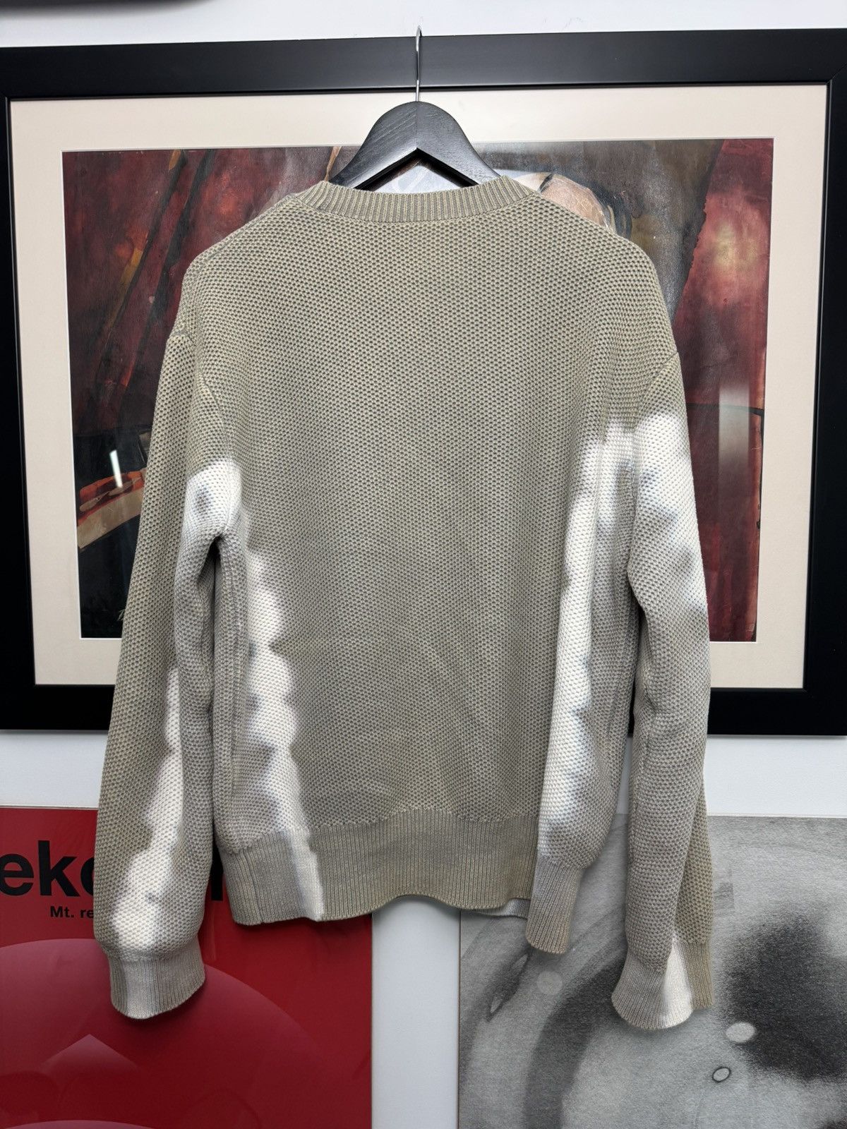 Aime Leon Dore Amie Leon Dore Bleach Sweater Waffle Knit Thermal Designer Size US L / EU 52-54 / 3 - 3 Thumbnail