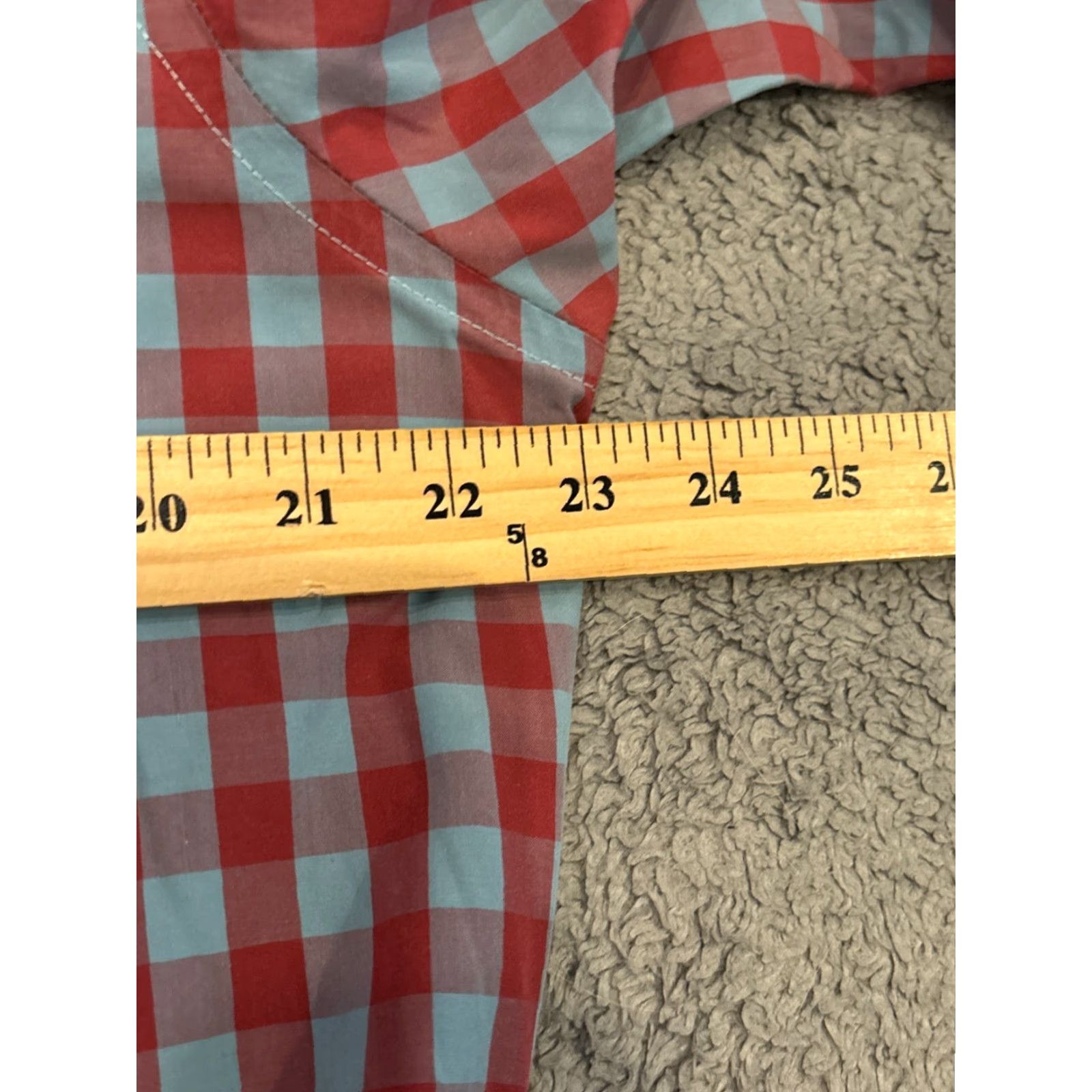 Gap VINTAGE Gap Lived-In Button Shirt Mens Large Blue Red Plaid Long Sleeve Casual Size US L / EU 52-54 / 3 - 3 Thumbnail