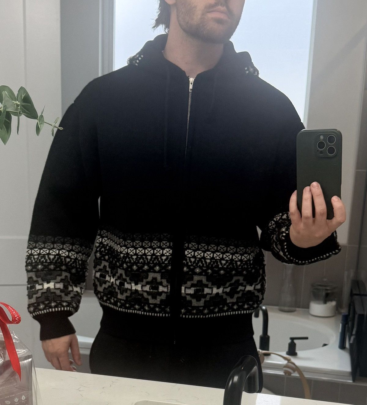 Supreme Supreme Beaded Zip Up Hooded Sweater Size US L / EU 52-54 / 3 - 7 Thumbnail