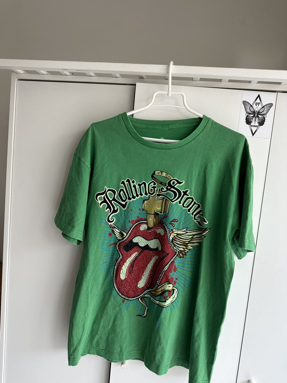The Rolling Stones × Vintage vintage the rolling stones s00 s90 t-shirt with crystals Size US M / EU 48-50 / 2 - 1 Thumbnail