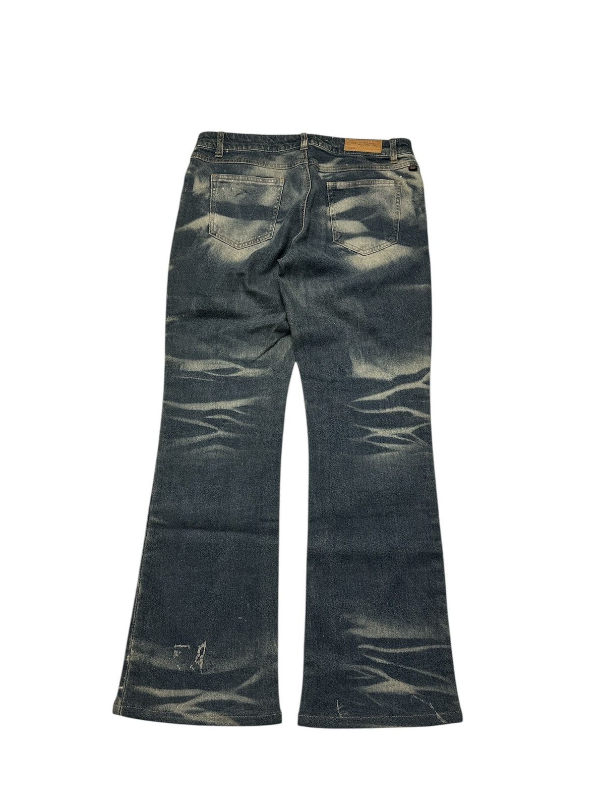GOA Distressed Daily Topics Flare Clawmark Y2K Lgb Goa Style Size US 31 - 1 Thumbnail