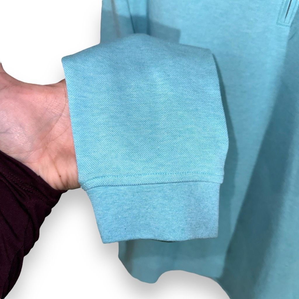 Peter Millar Peter Millar Teal Blue 1/4 Zip Sweater Size L Size US L / EU 52-54 / 3 - 4 Thumbnail
