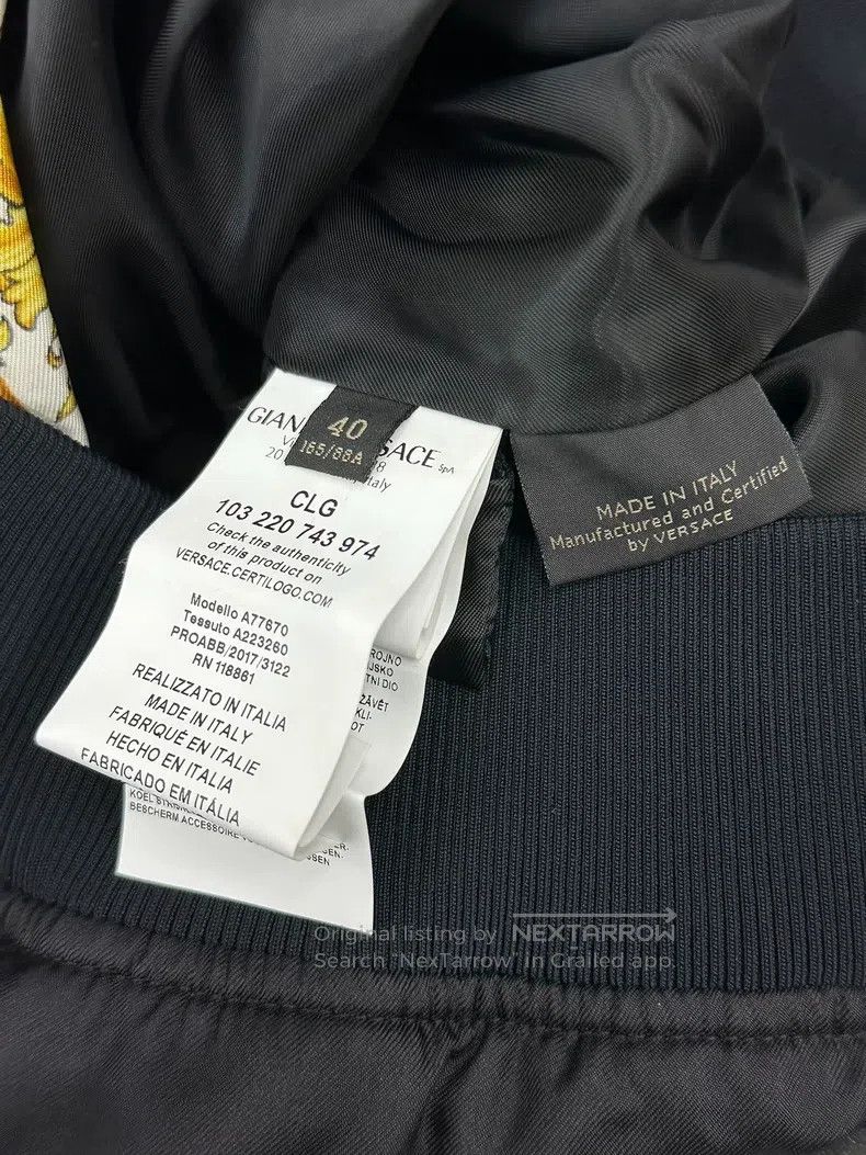 Versace Versace Black and gold printed coat Size US M / EU 48-50 / 2 - 6 Thumbnail