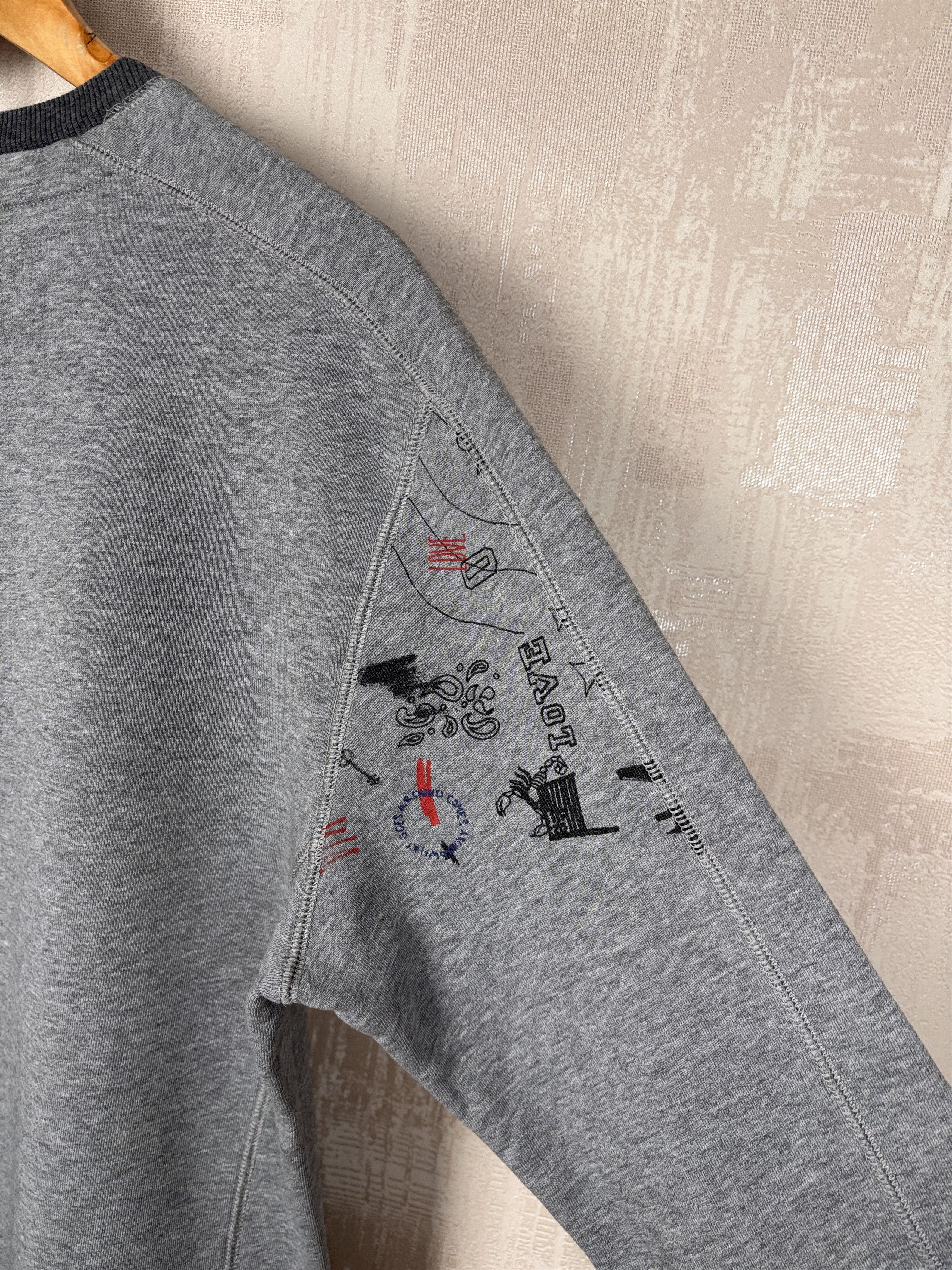 Hugo Boss Hugo Boss Orange Wheel Style Sweatshirt Scribble Print Size US M / EU 48-50 / 2 - 22 Thumbnail