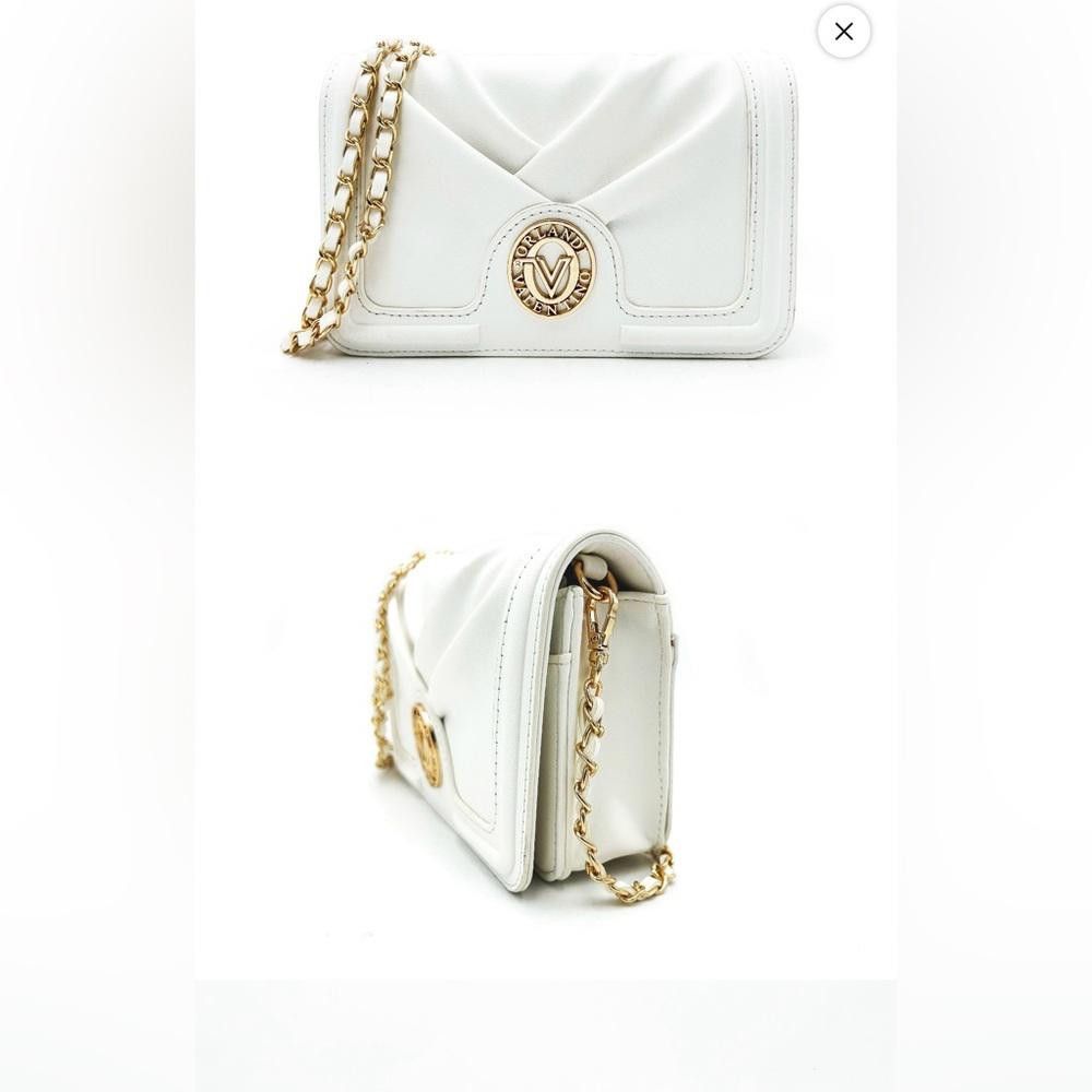 Guess Valentino Orlandi White Crossbody Bag with Gold Chain Size ONE SIZE - 1 Preview