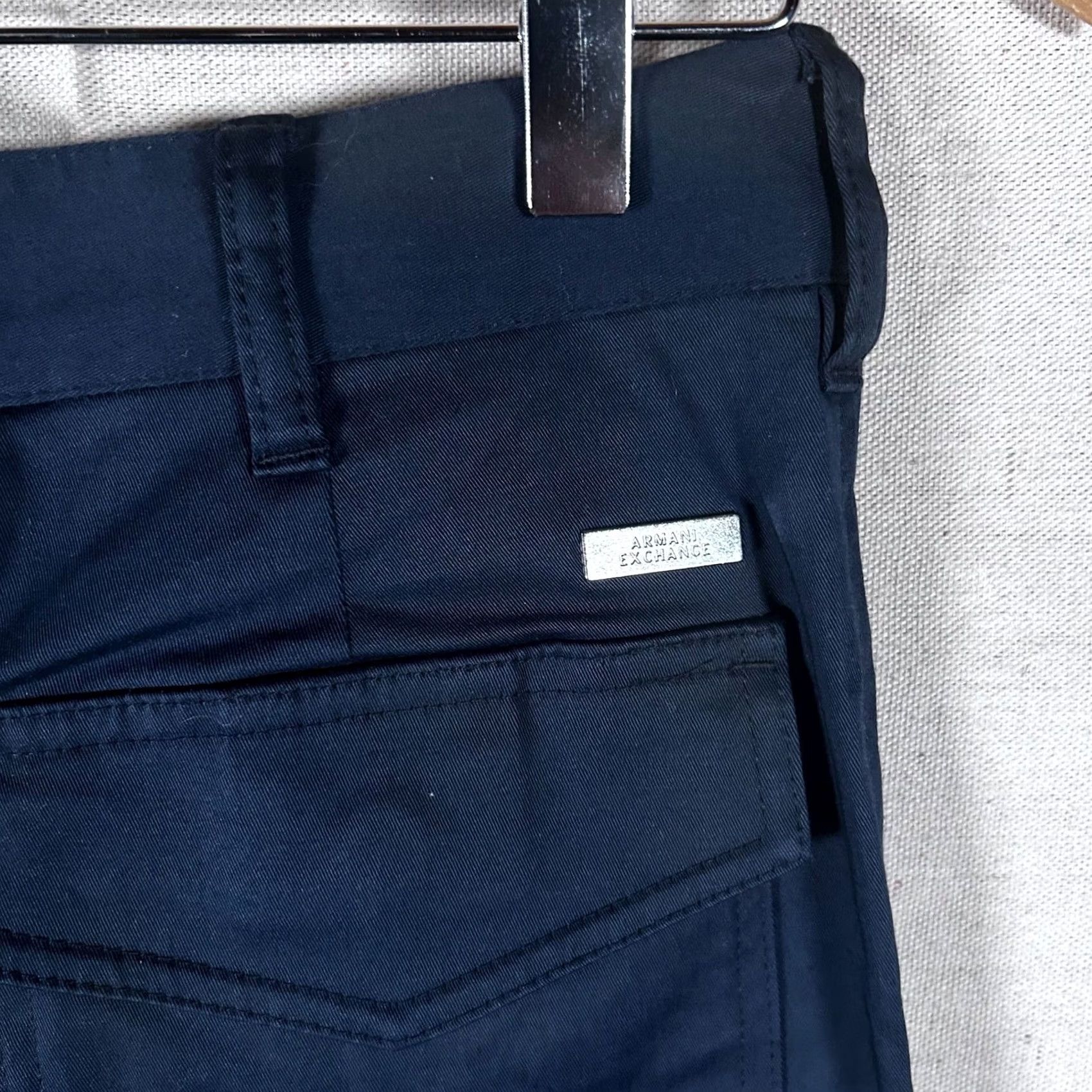 Armani Exchange Armani Exchange Mens Navy Blue Utility Cargo Pants Tapered Size 28 Zip Fly Size US 29 - 4 Thumbnail