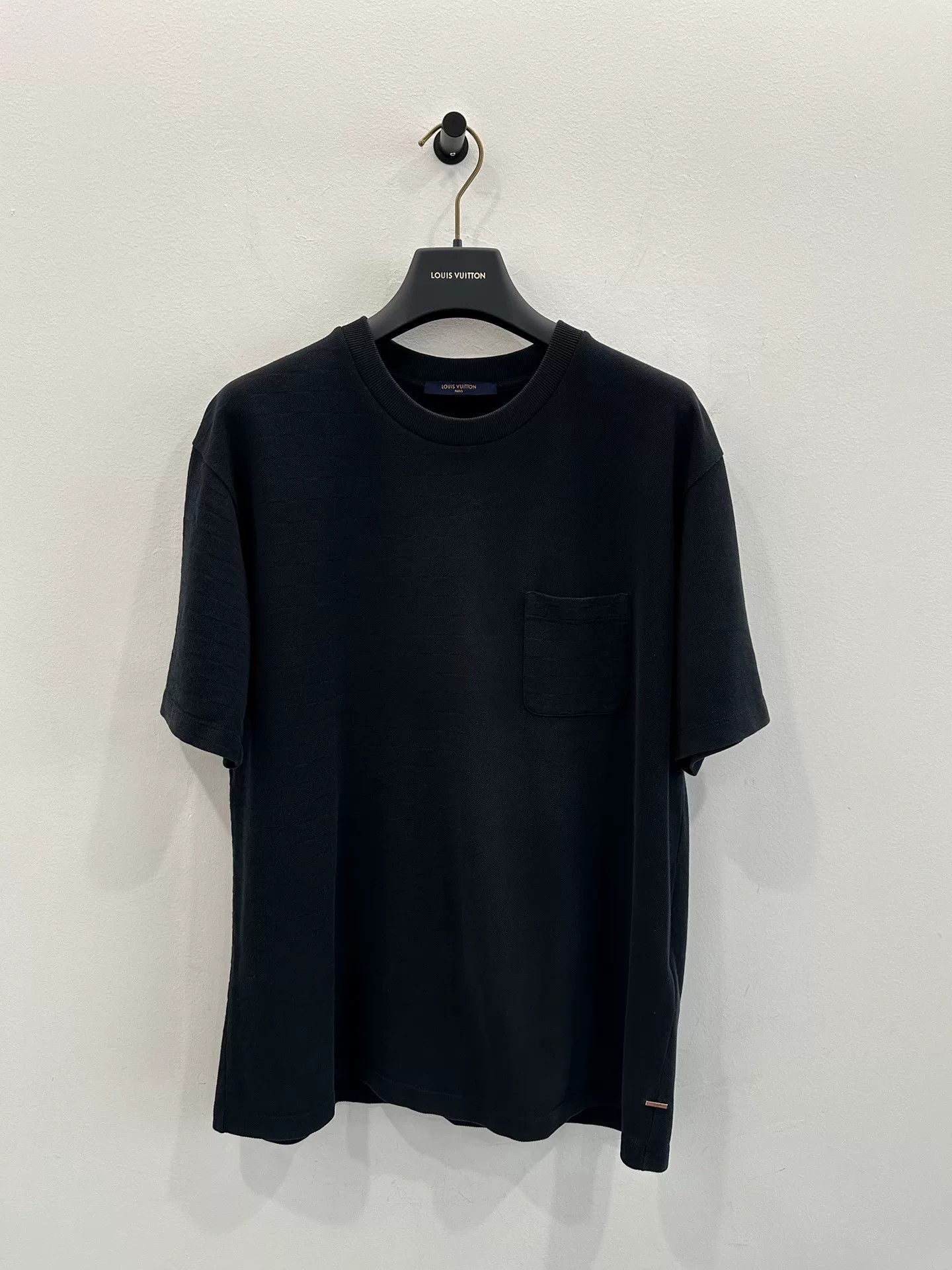 Louis Vuitton Louis Vuitton Black Damier 3D Pocket Tee Size US L / EU 52-54 / 3 - 1 Thumbnail