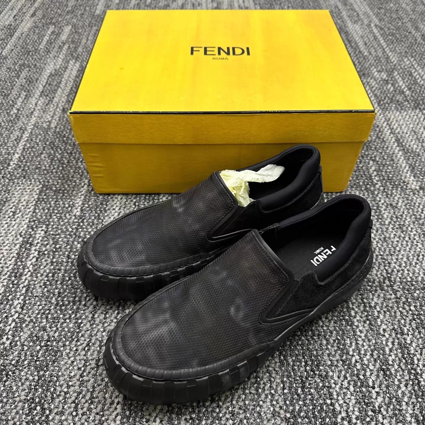Fendi Fendi Force FF Monogram Slip-On Sneaker 40 Size US 6 / EU 39 - 1 Thumbnail